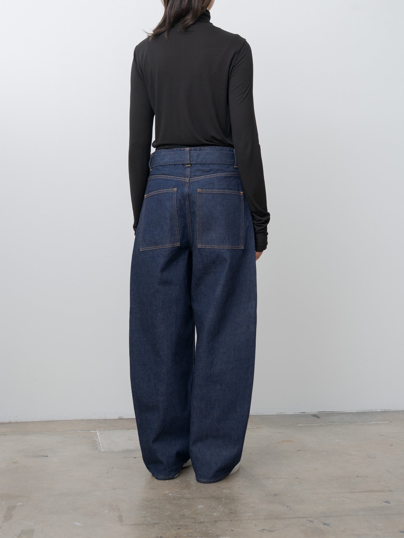 Namu Shop - Aton Modal Silk Jersey Turtleneck - Black