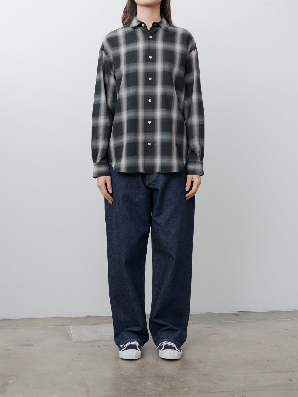Namu Shop - Nicholson & Nicholson Kay-W Shirt - Gray Check