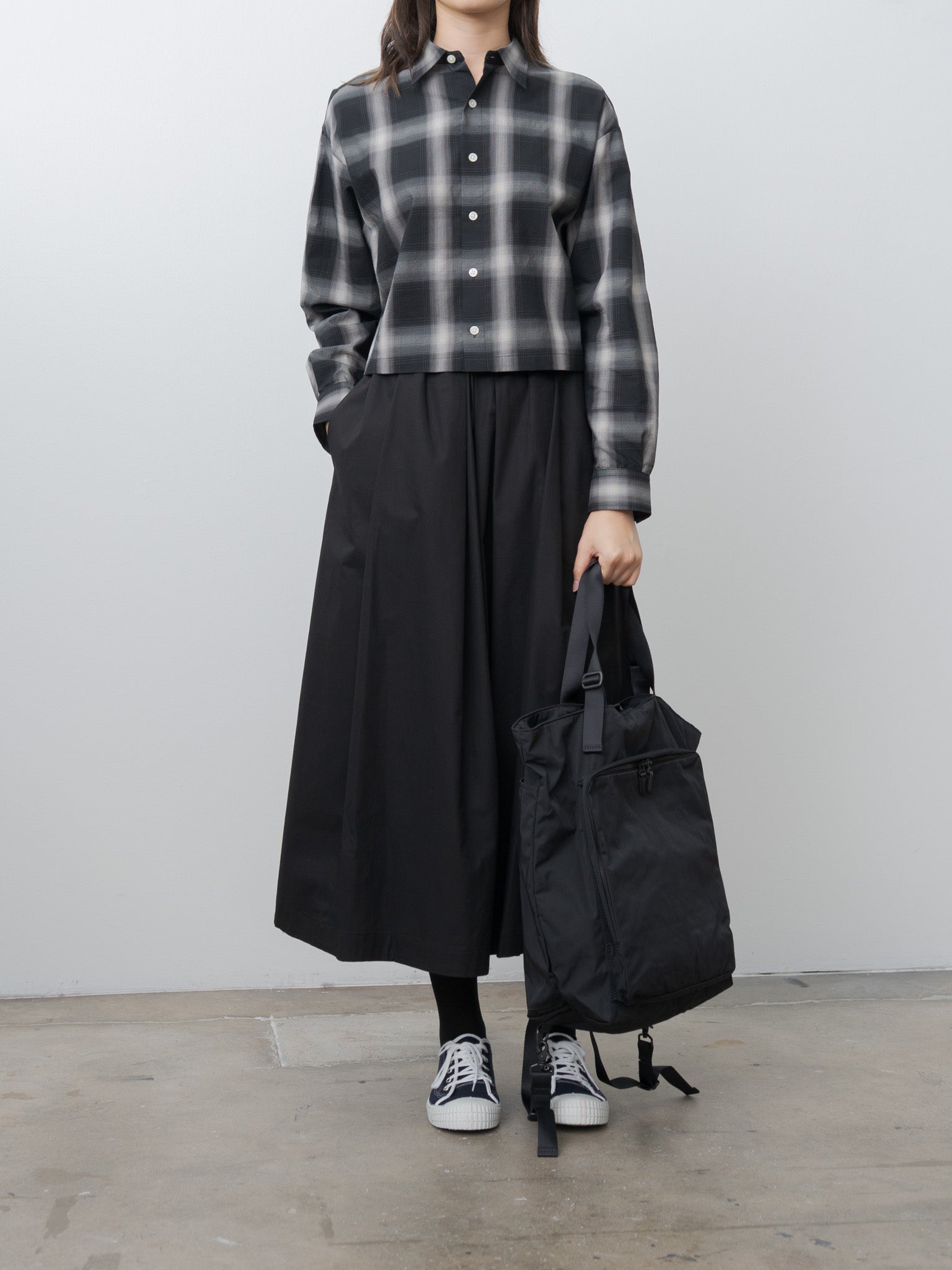 Gabardine 2-Way Backpack - Black