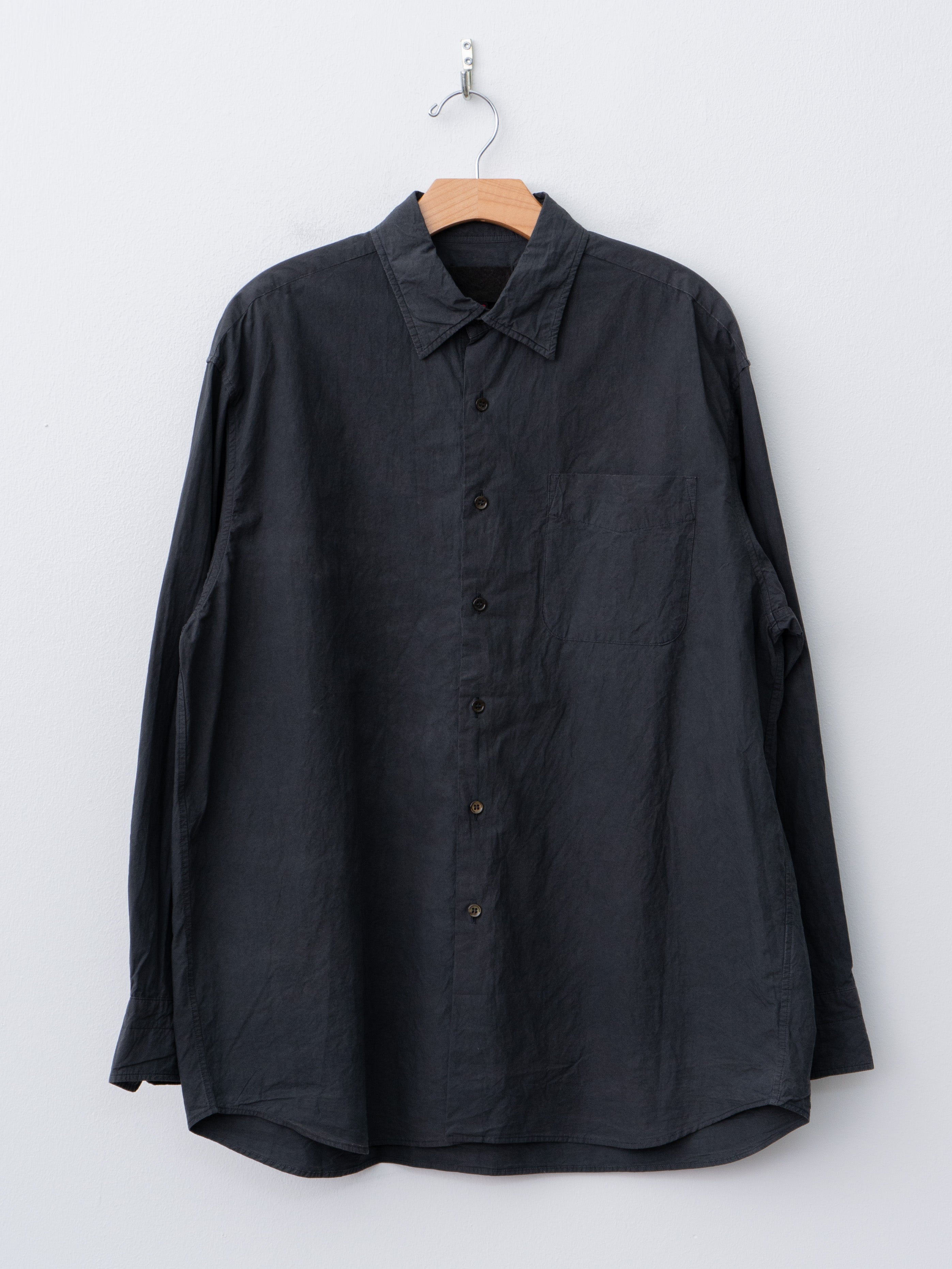 Namu Shop - Yoko Sakamoto Regular Collar Shirt - Sumi Ink
