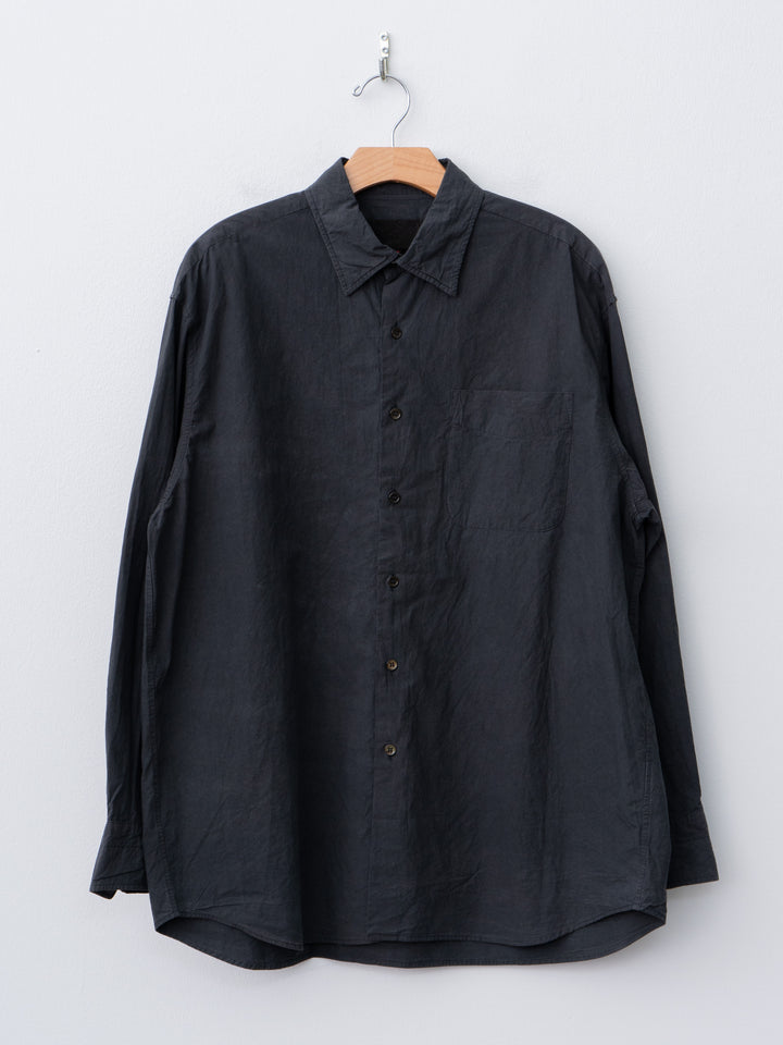 Namu Shop - Yoko Sakamoto Regular Collar Shirt - Sumi Ink
