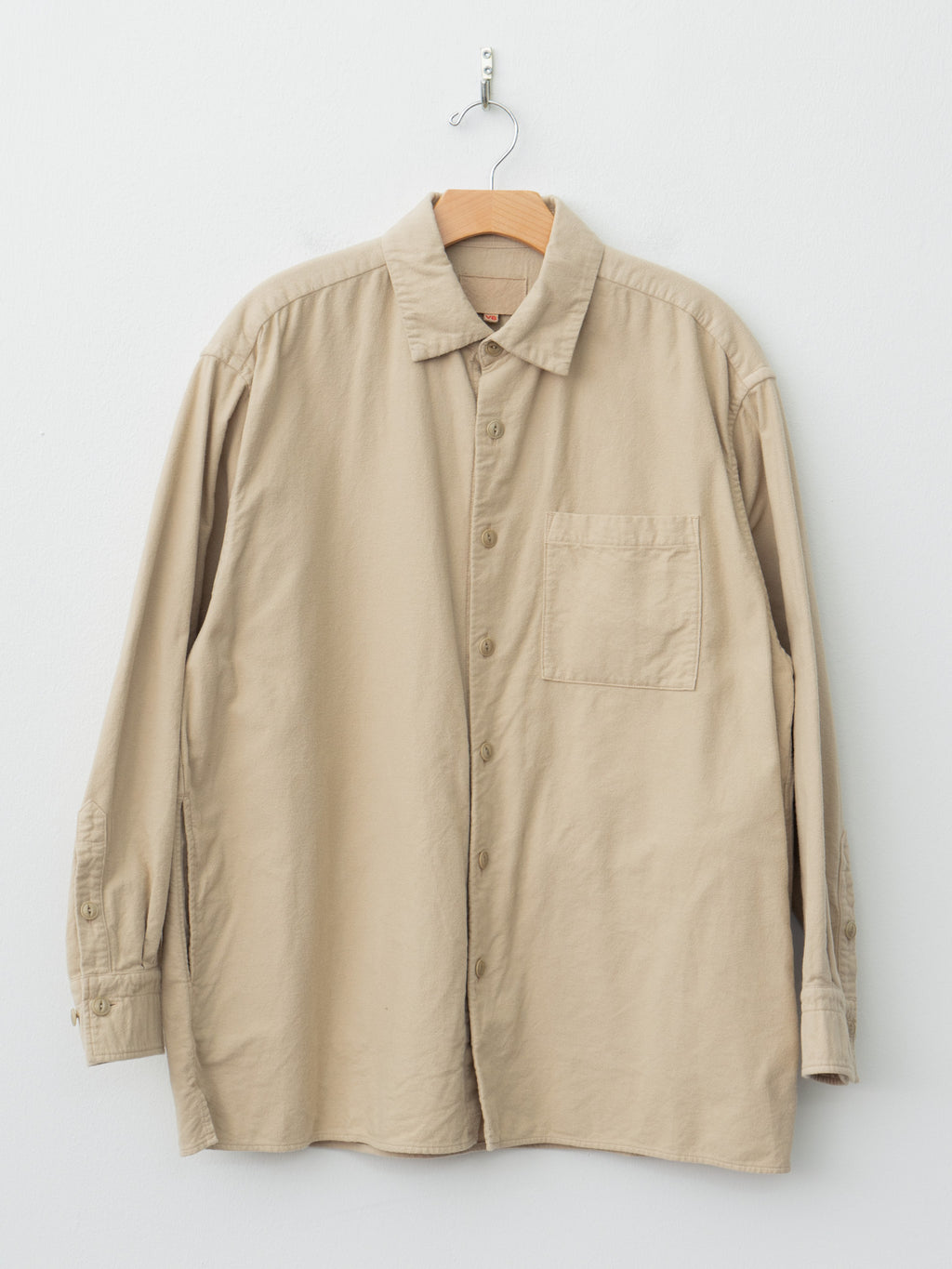 Namu Shop - Yoko Sakamoto Brushed Cotton Box Shirt - Beige