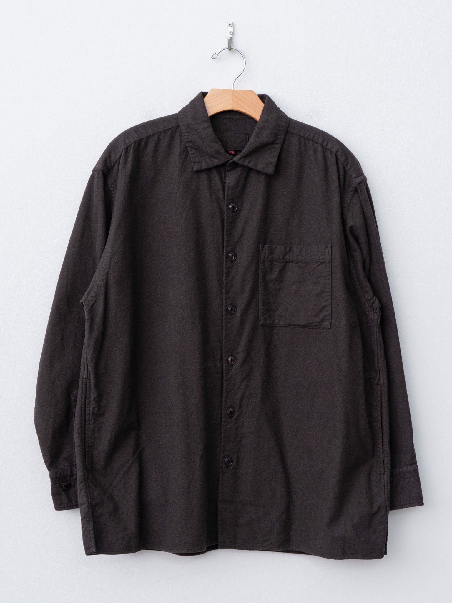 Namu Shop - Yoko Sakamoto Brushed Cotton Box Shirt - Brown