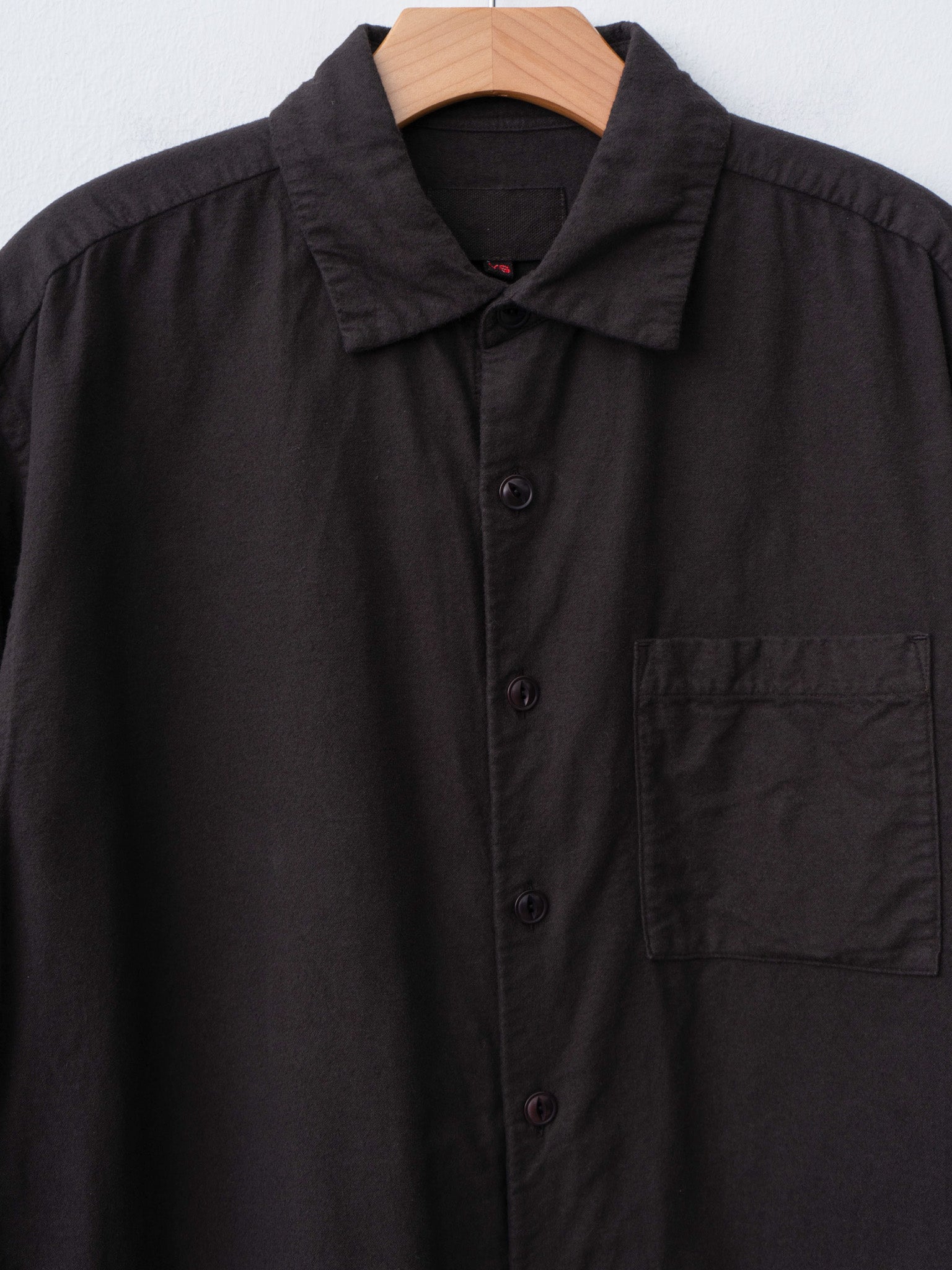 Namu Shop - Yoko Sakamoto Brushed Cotton Box Shirt - Brown