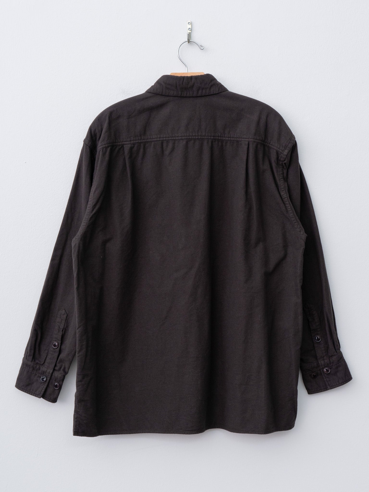 Namu Shop - Yoko Sakamoto Brushed Cotton Box Shirt - Brown