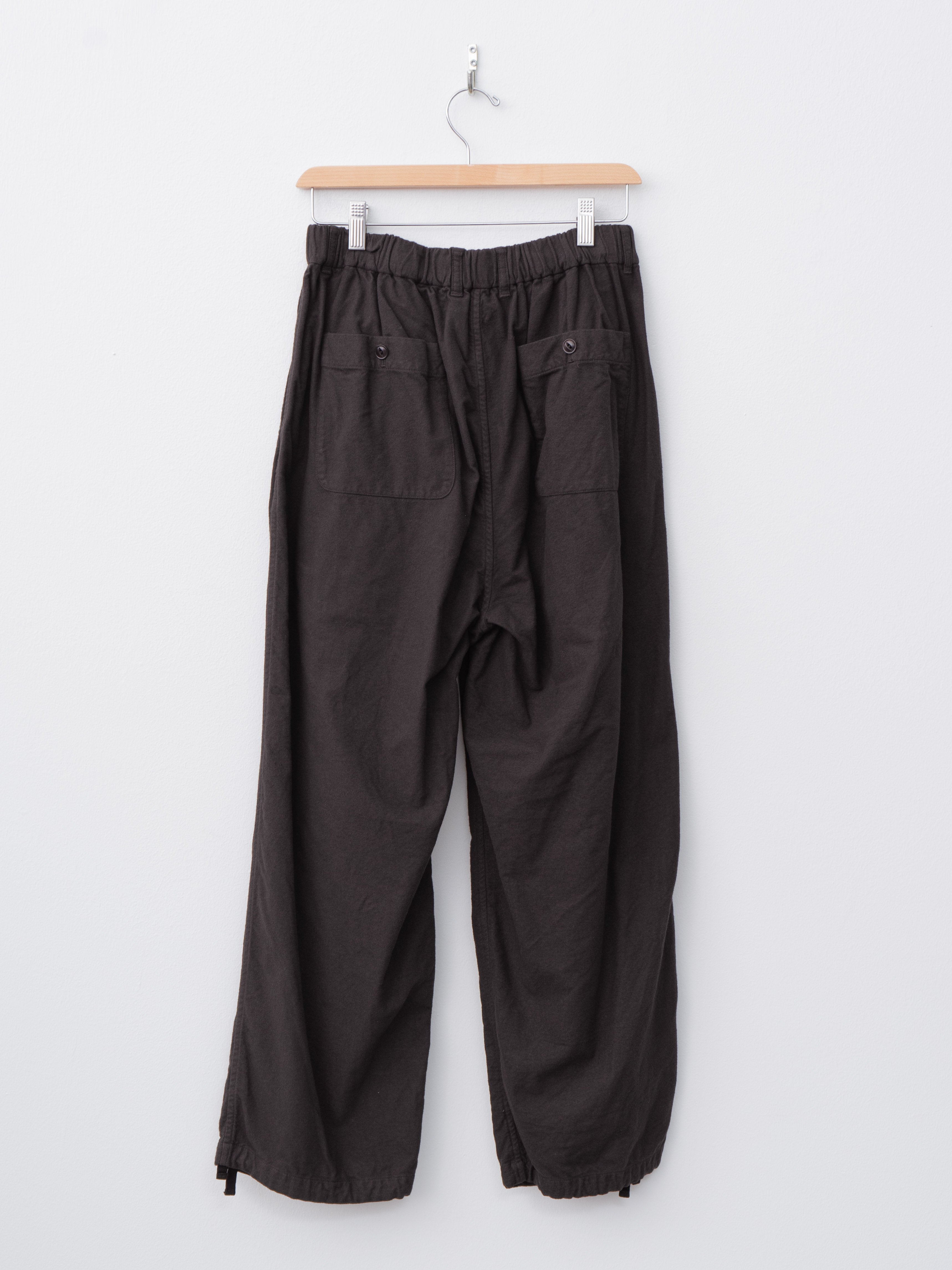 Namu Shop - Yoko Sakamoto Brushed Cotton Wide Pants - Brown