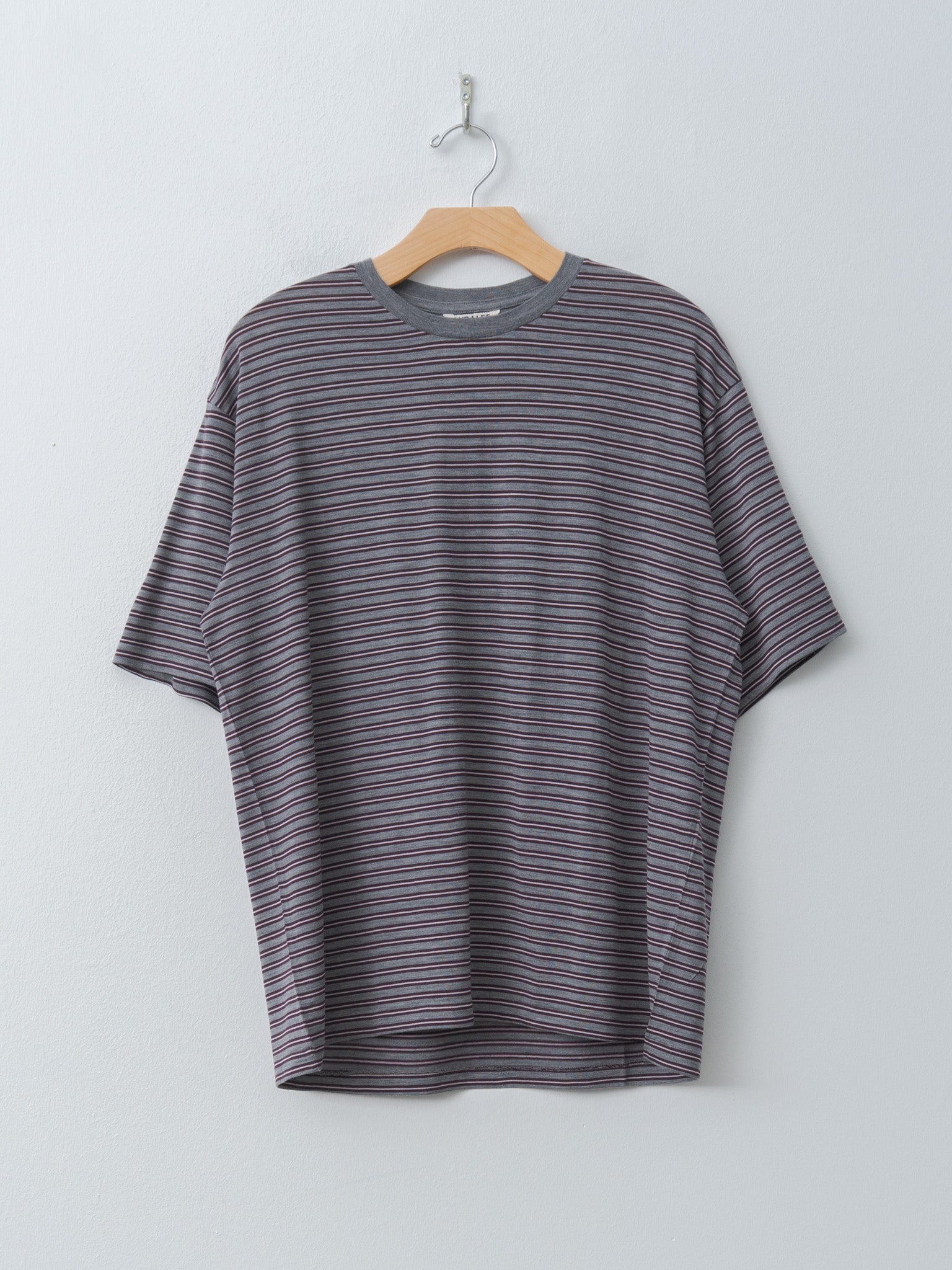 Namu Shop - Auralee Soft Smooth Wool Stripe Jersey Tee