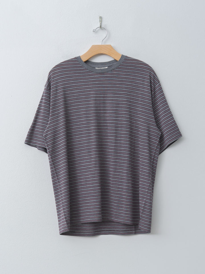 Namu Shop - Auralee Soft Smooth Wool Stripe Jersey Tee
