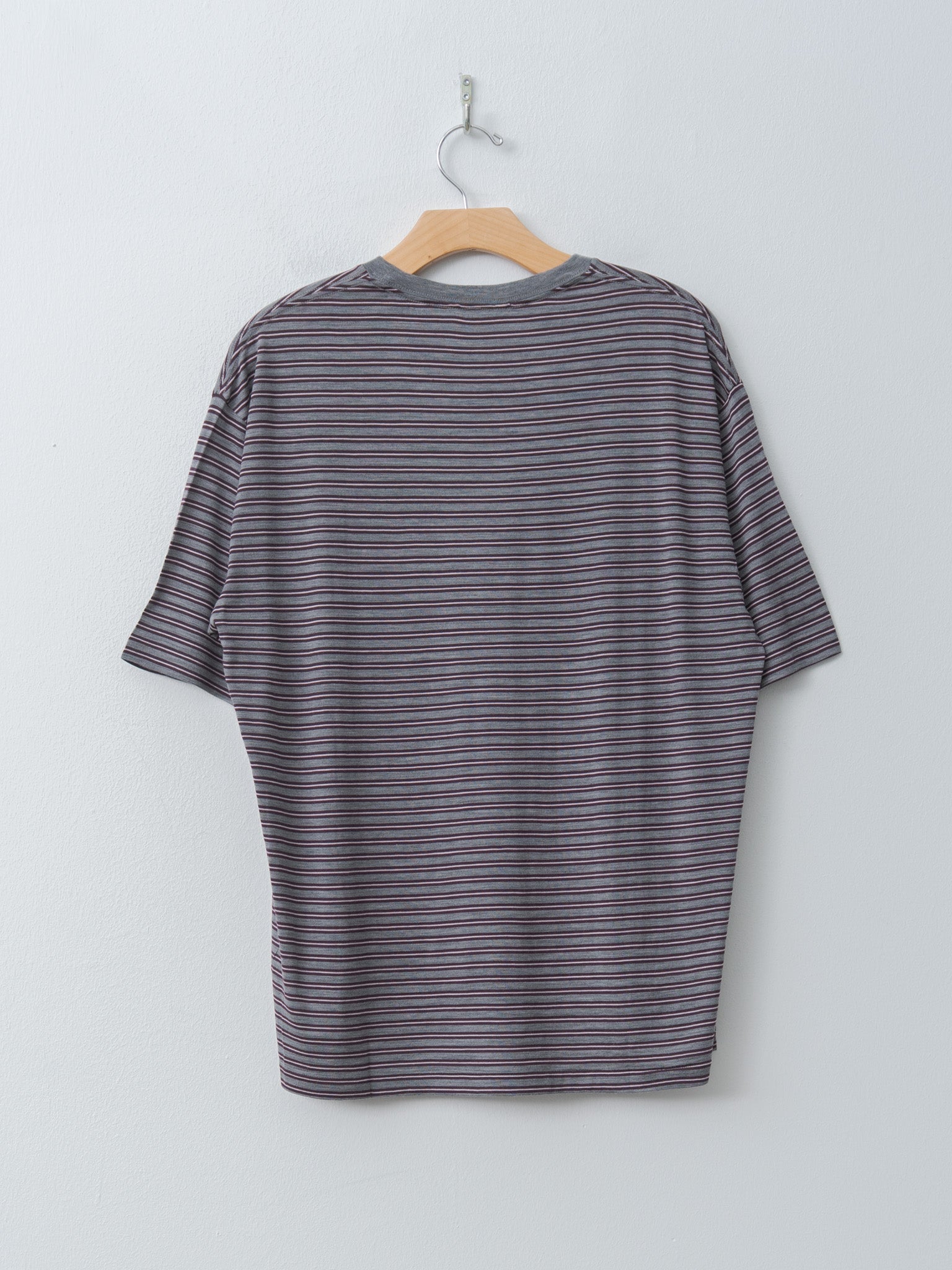 Namu Shop - Auralee Soft Smooth Wool Stripe Jersey Tee