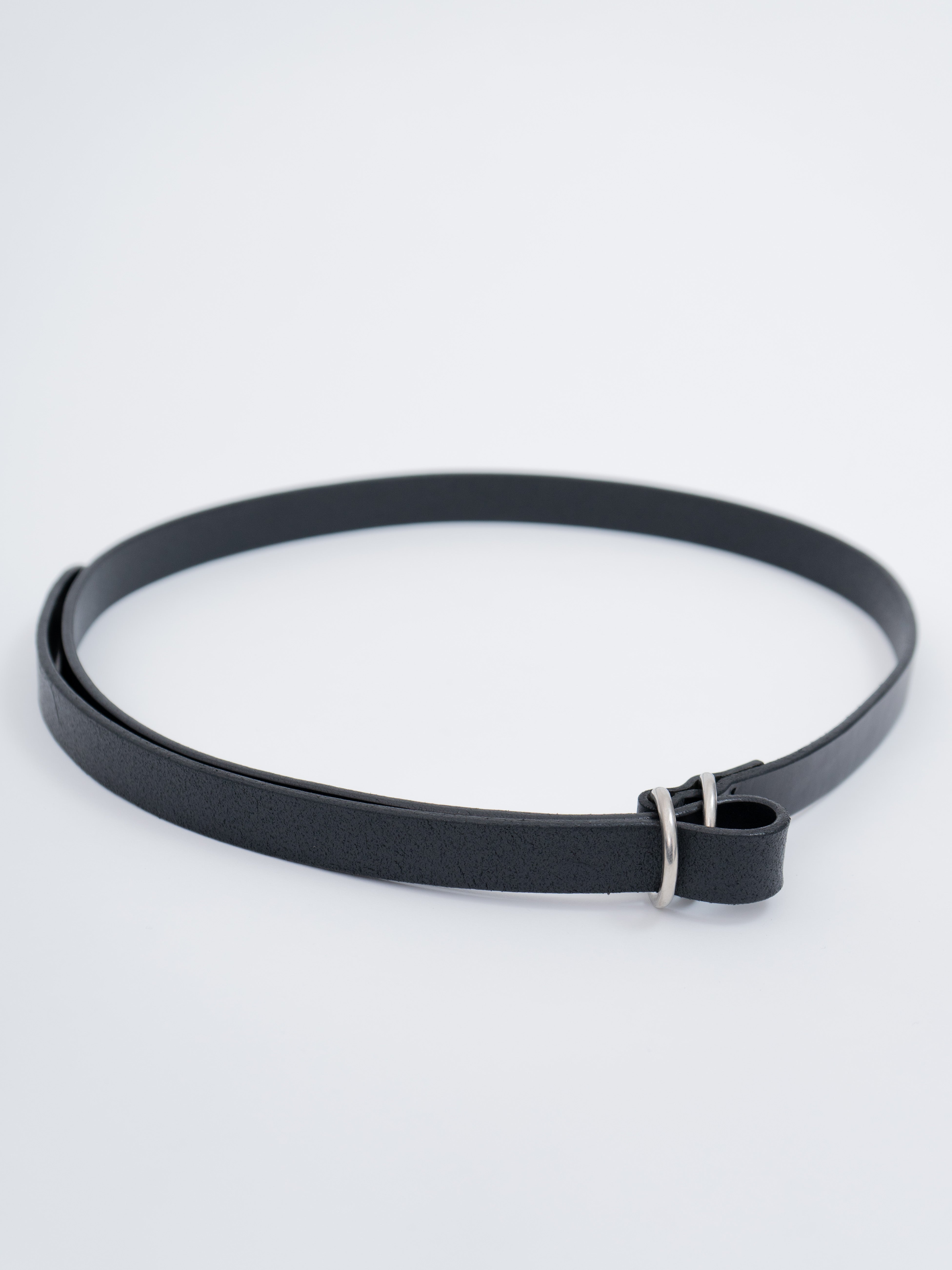 Namu Shop - Yoko Sakamoto Ring Belt Slim - Black x Silver