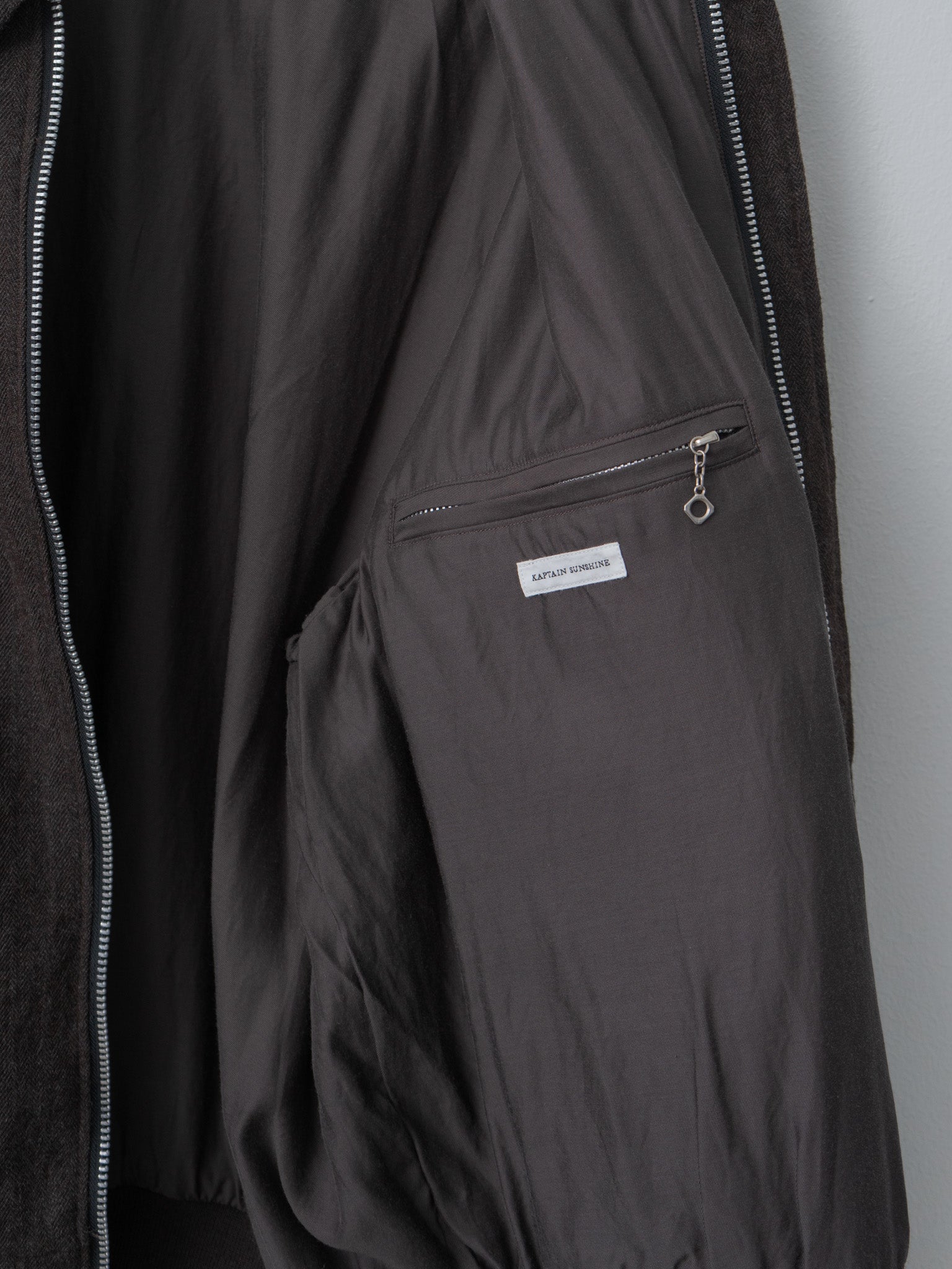 Namu Shop - Kaptain Sunshine Wool Herringbone Flight Jacket
