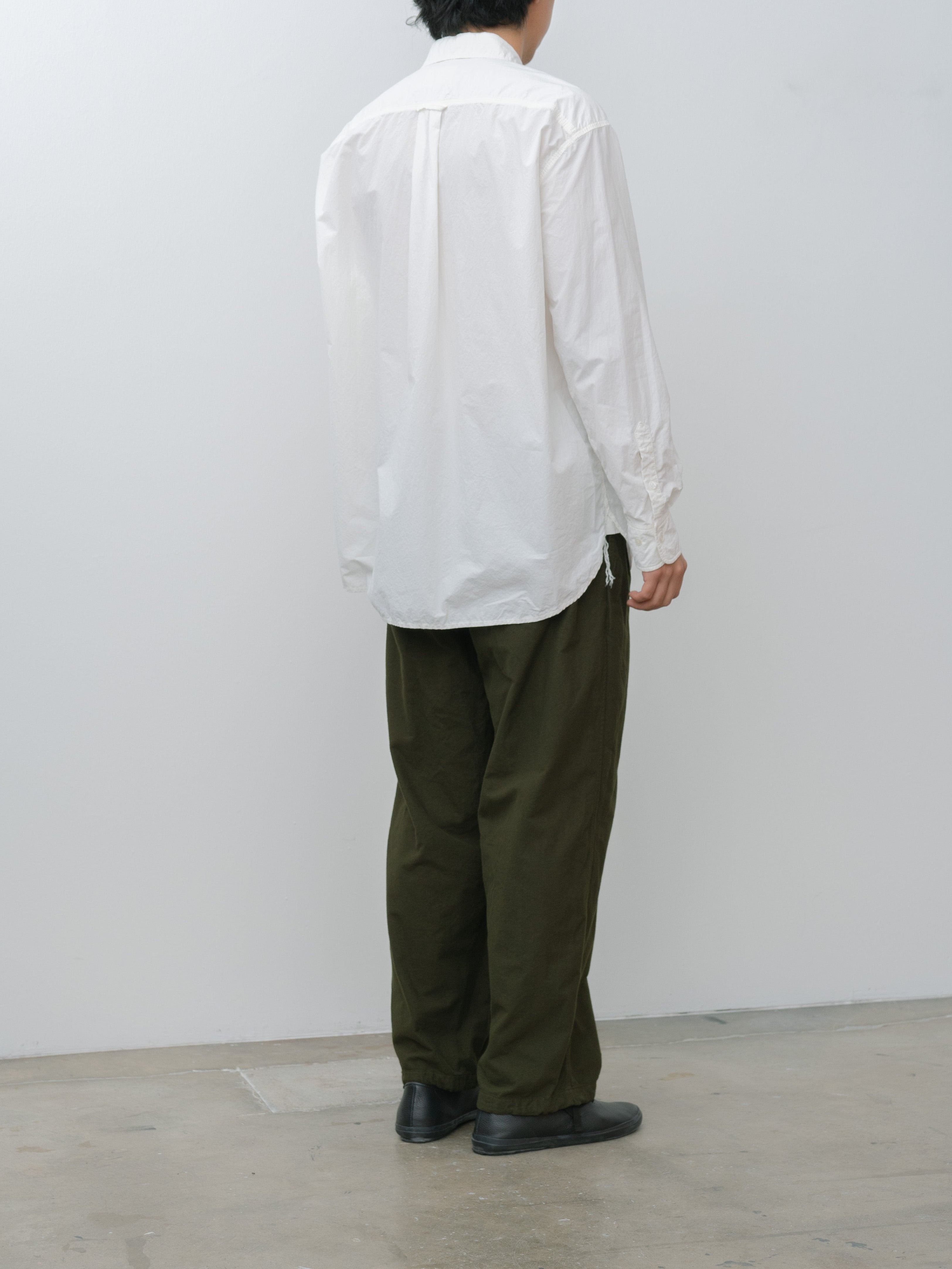 Namu Shop - Yoko Sakamoto Brushed Cotton Wide Pants - Olive