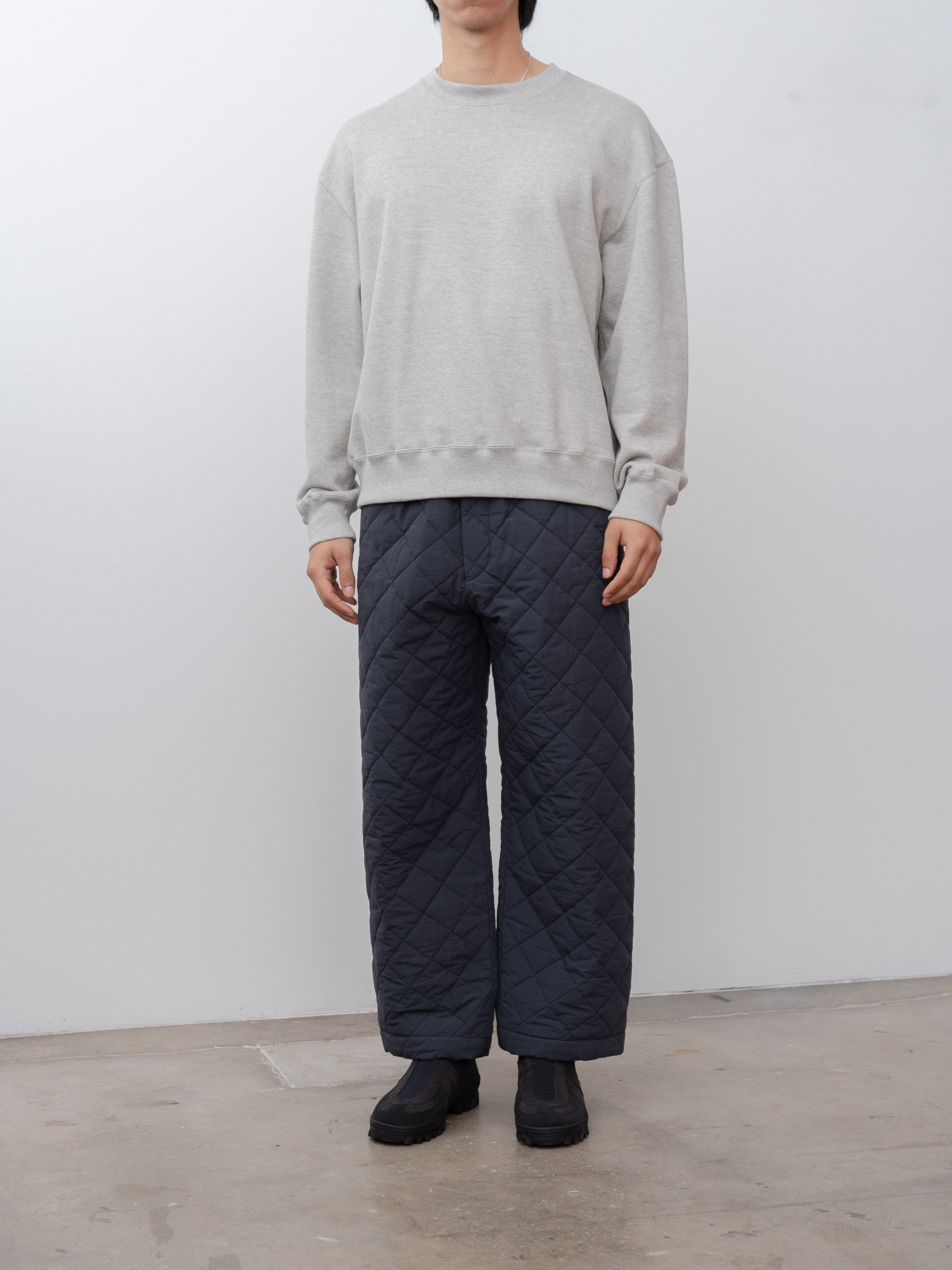 Namu Shop - Yoko Sakamoto Quilting Wide Pants - Navy
