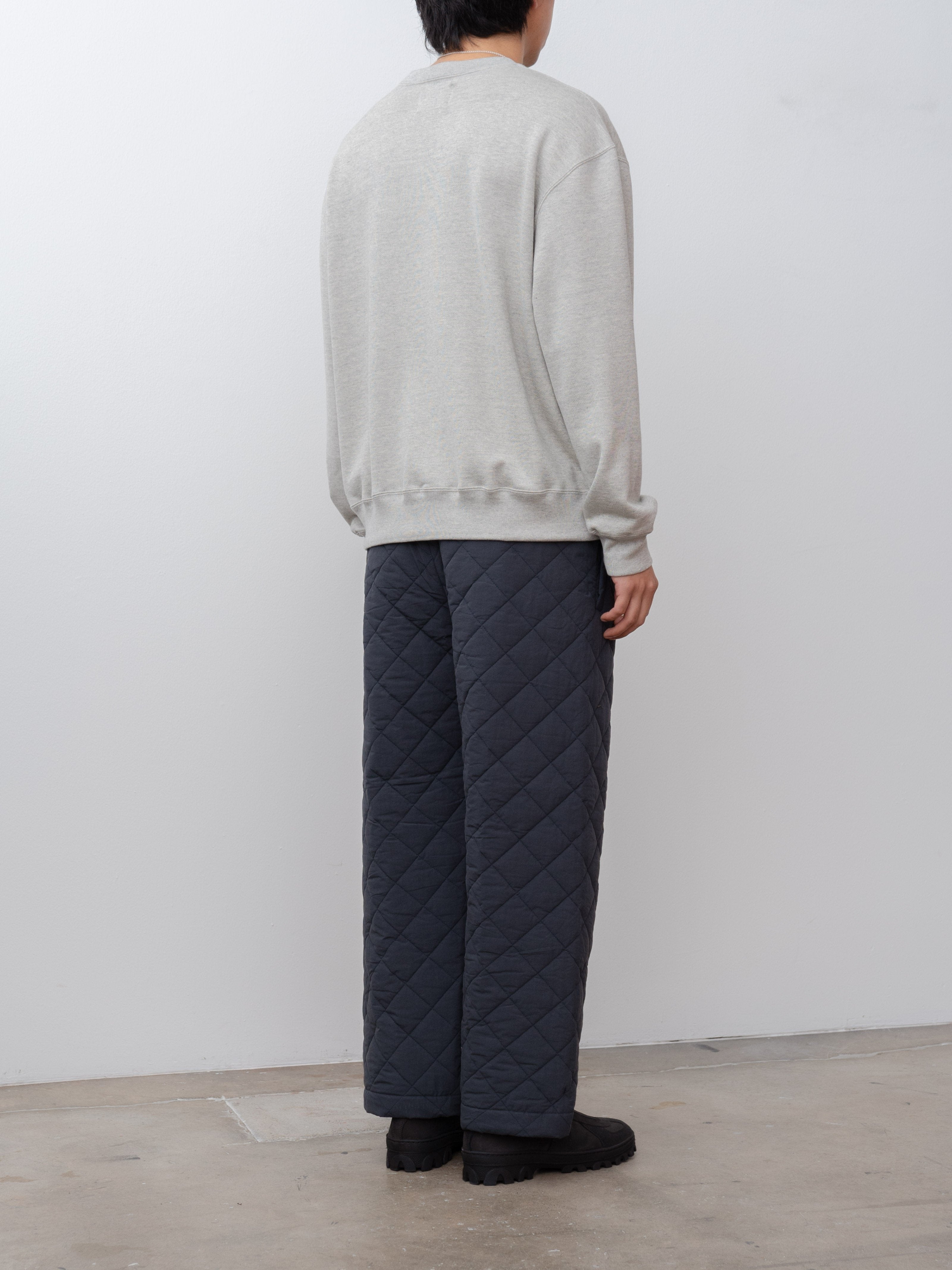 Namu Shop - Yoko Sakamoto Quilting Wide Pants - Navy