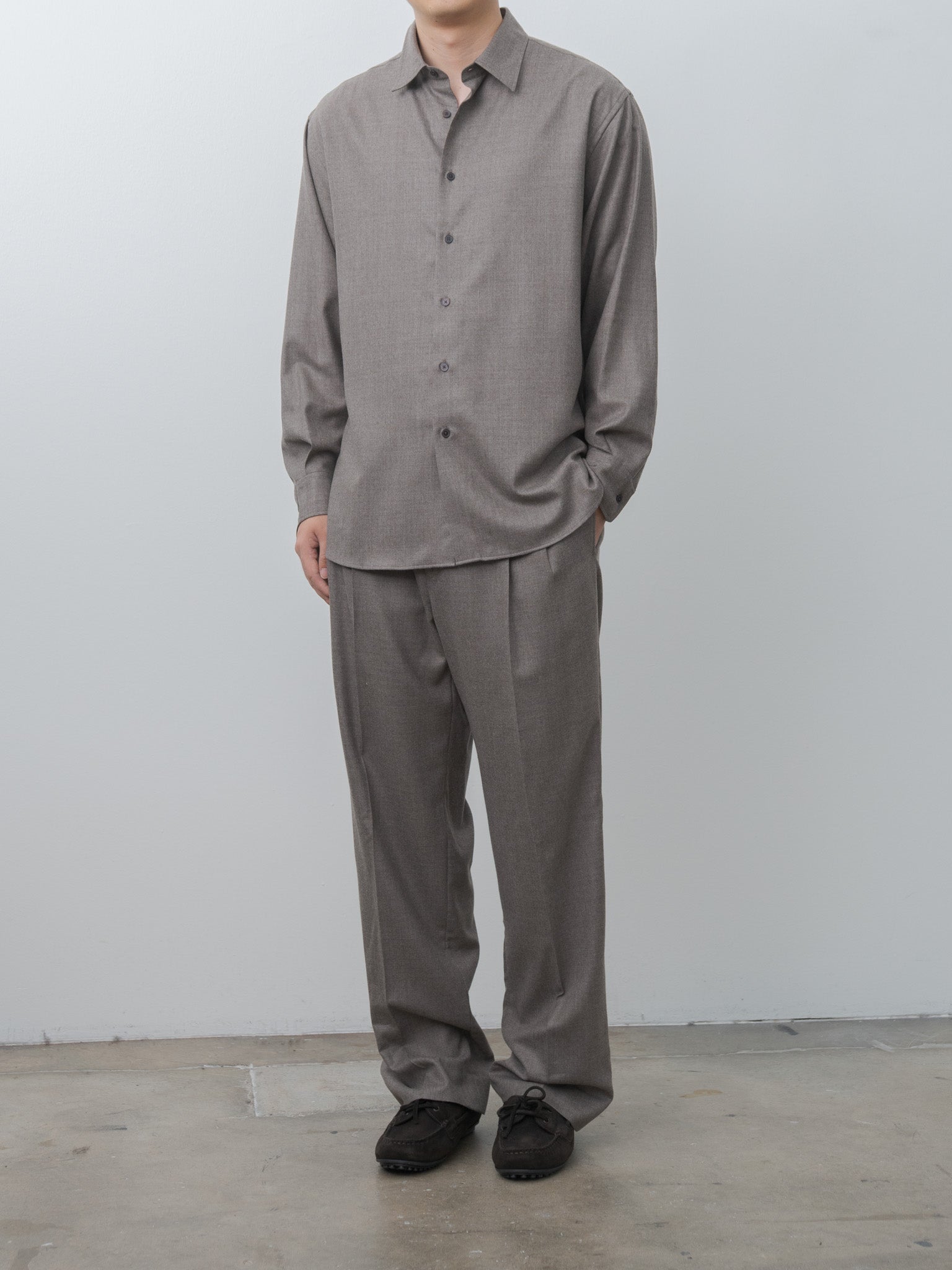Namu Shop - Auralee Super Light Wool Two-Tuck Slacks