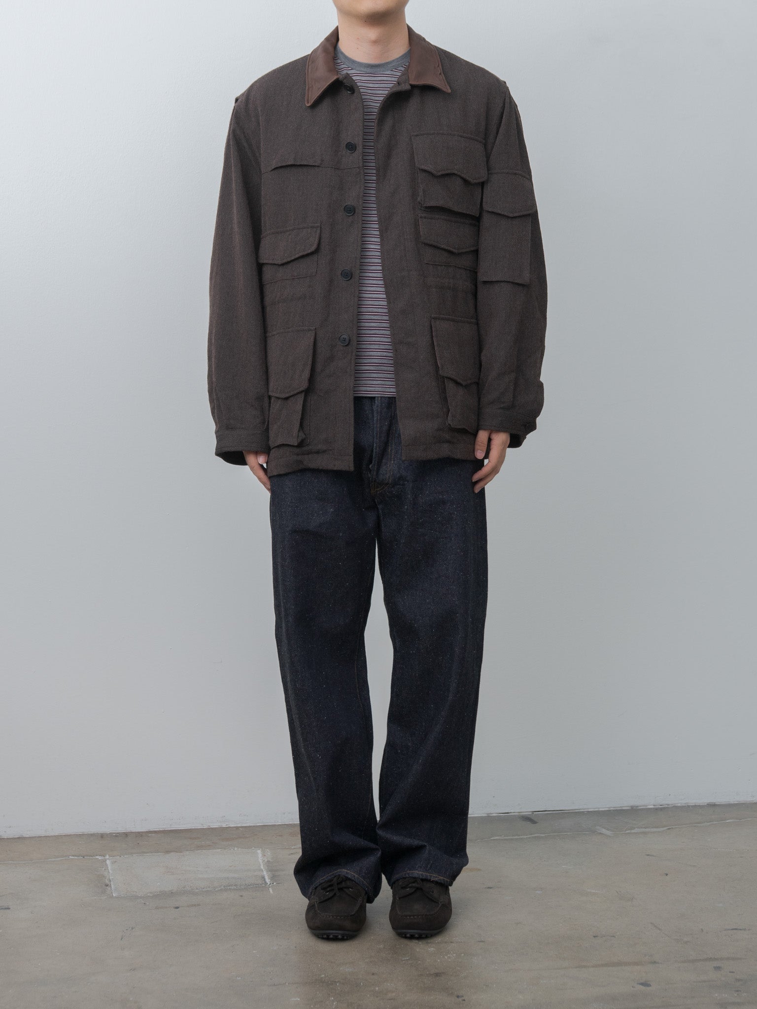 Namu Shop - Kaptain Sunshine Wool Herringbone Explorer Jacket