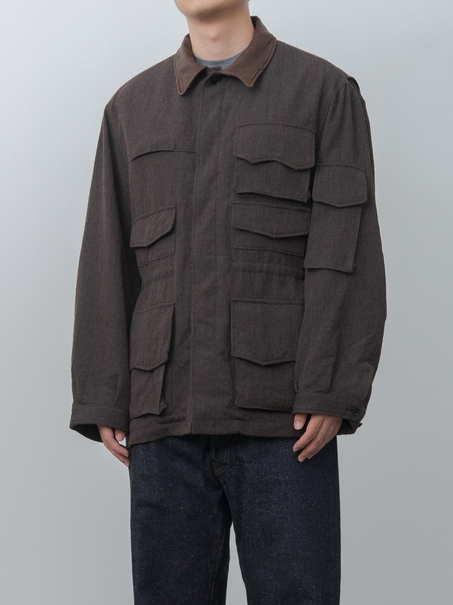 Namu Shop - Kaptain Sunshine Wool Herringbone Explorer Jacket