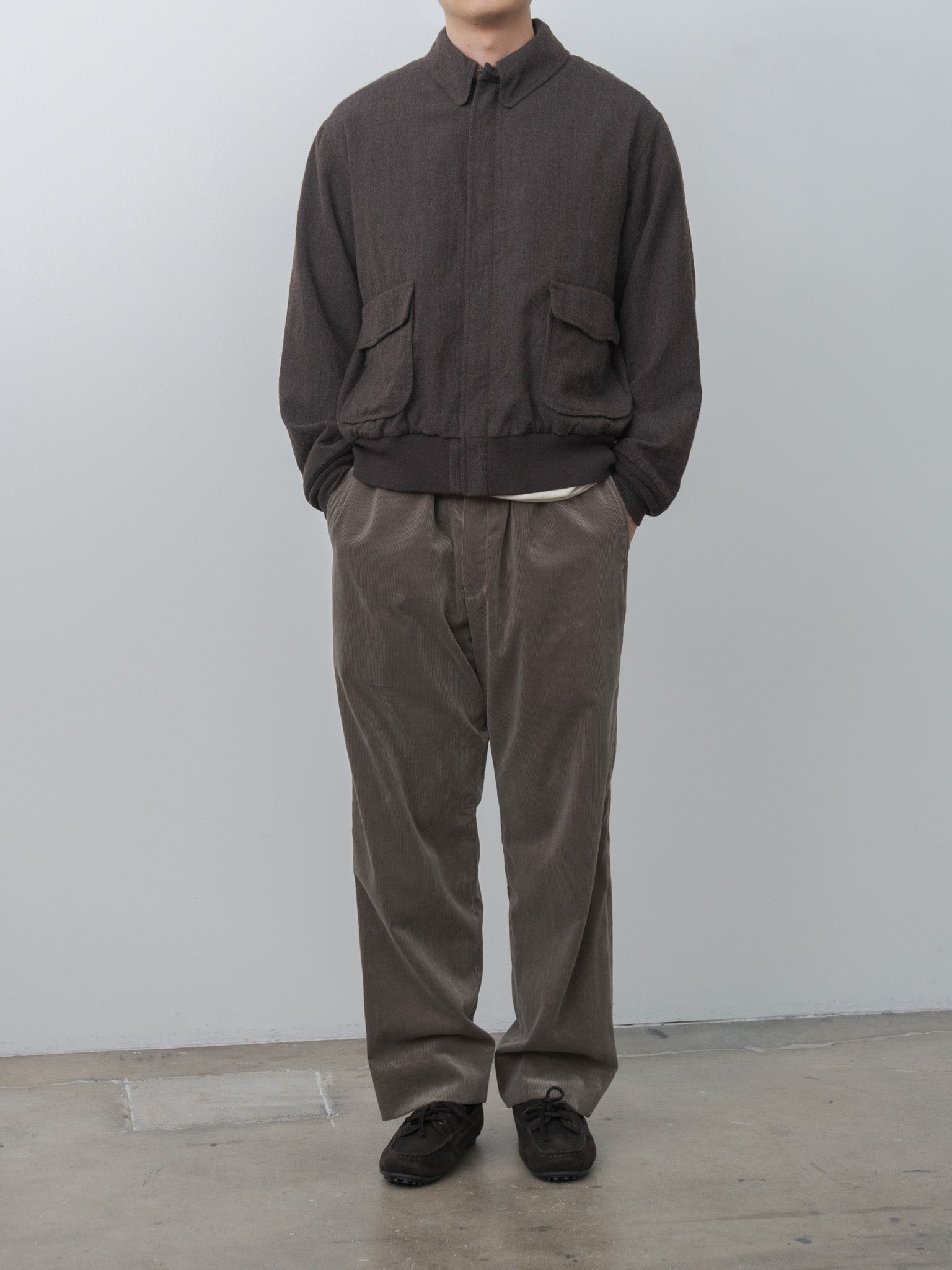 Namu Shop - Kaptain Sunshine Wool Herringbone Flight Jacket