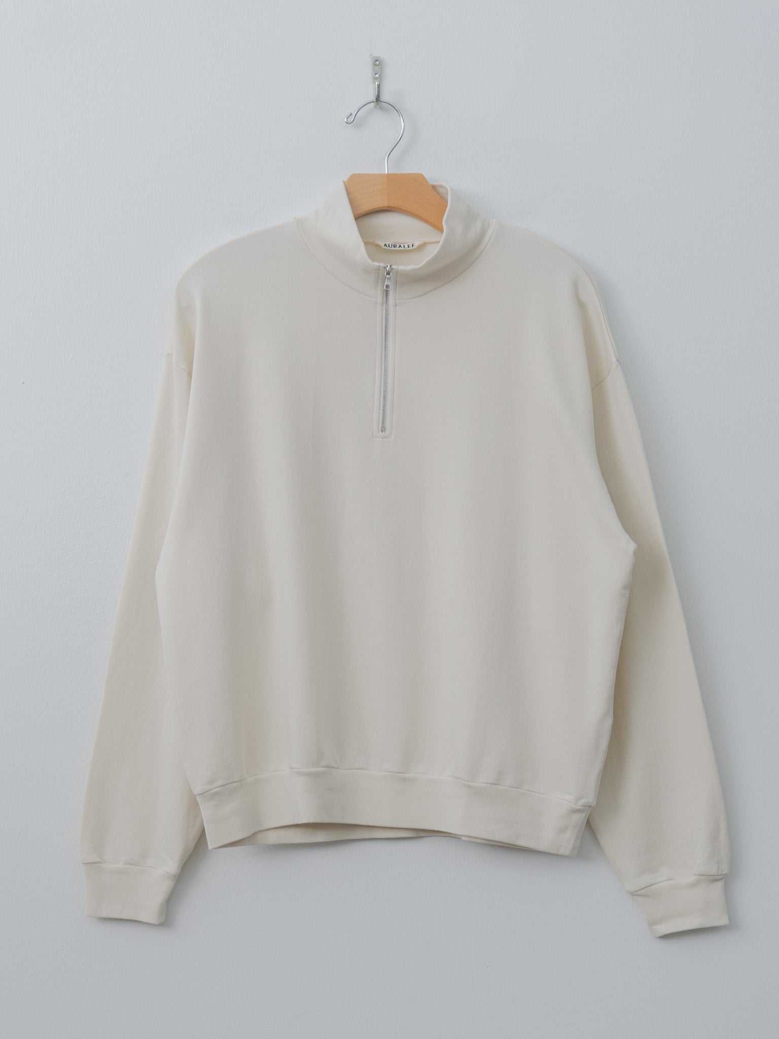 Namu Shop - Auralee Super High Gauge Sweat Half Zip P/O