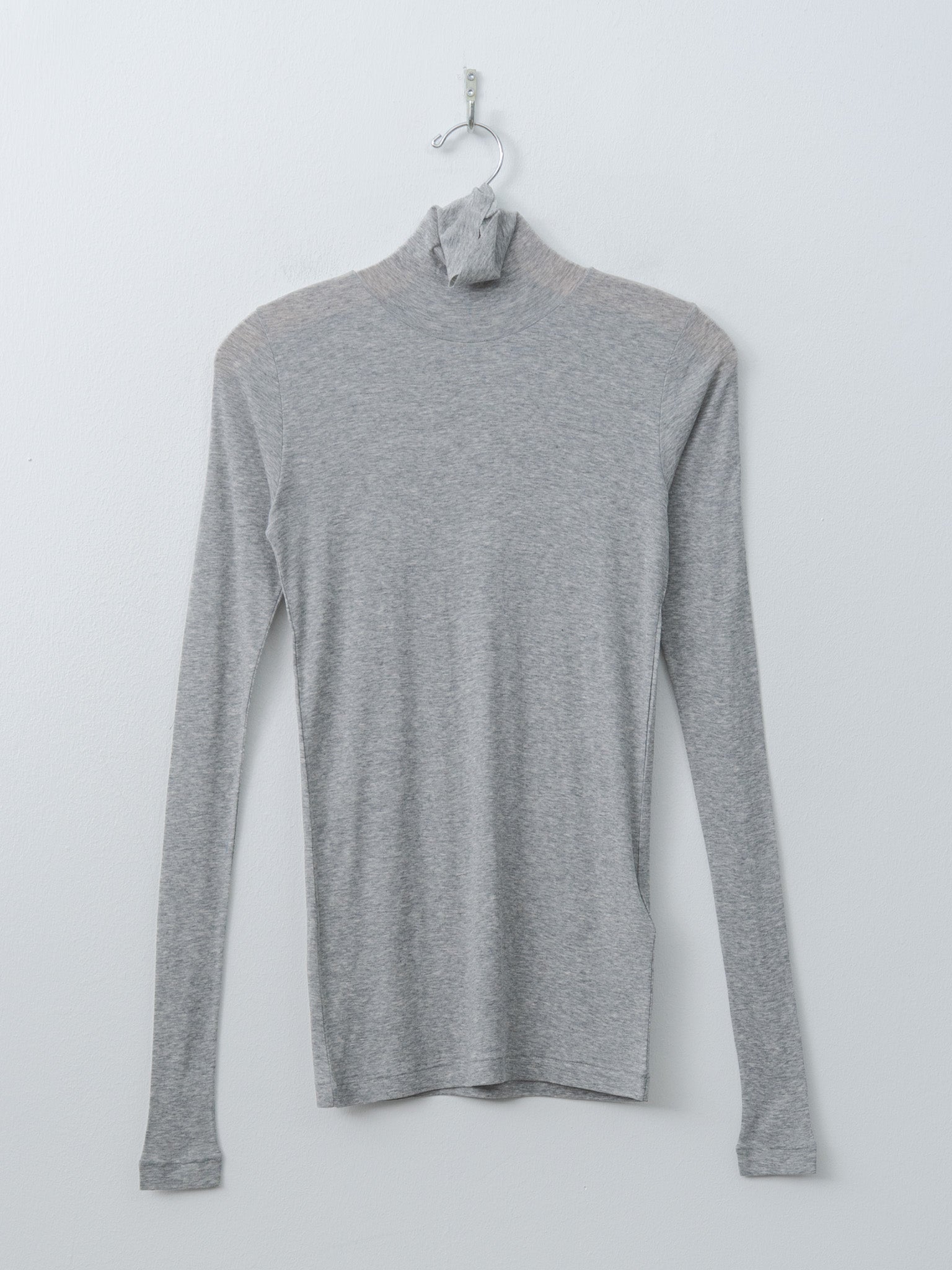 Namu Shop - Auralee Super High Gauge Sheer Rib Turtle Neck L/S Tee