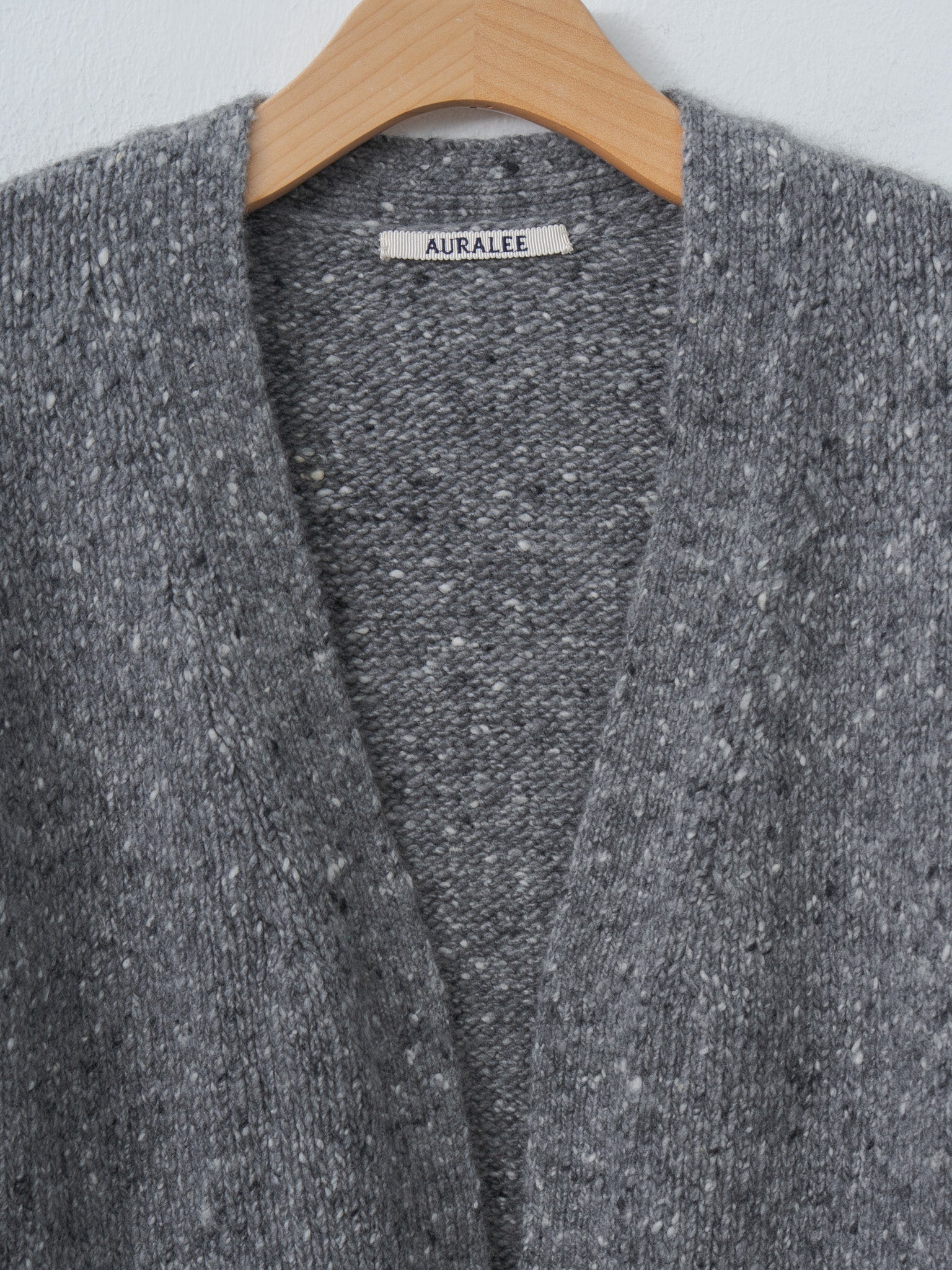 Namu Shop - Auralee Low-Gauge Homespun Tweed Knit Cardigan