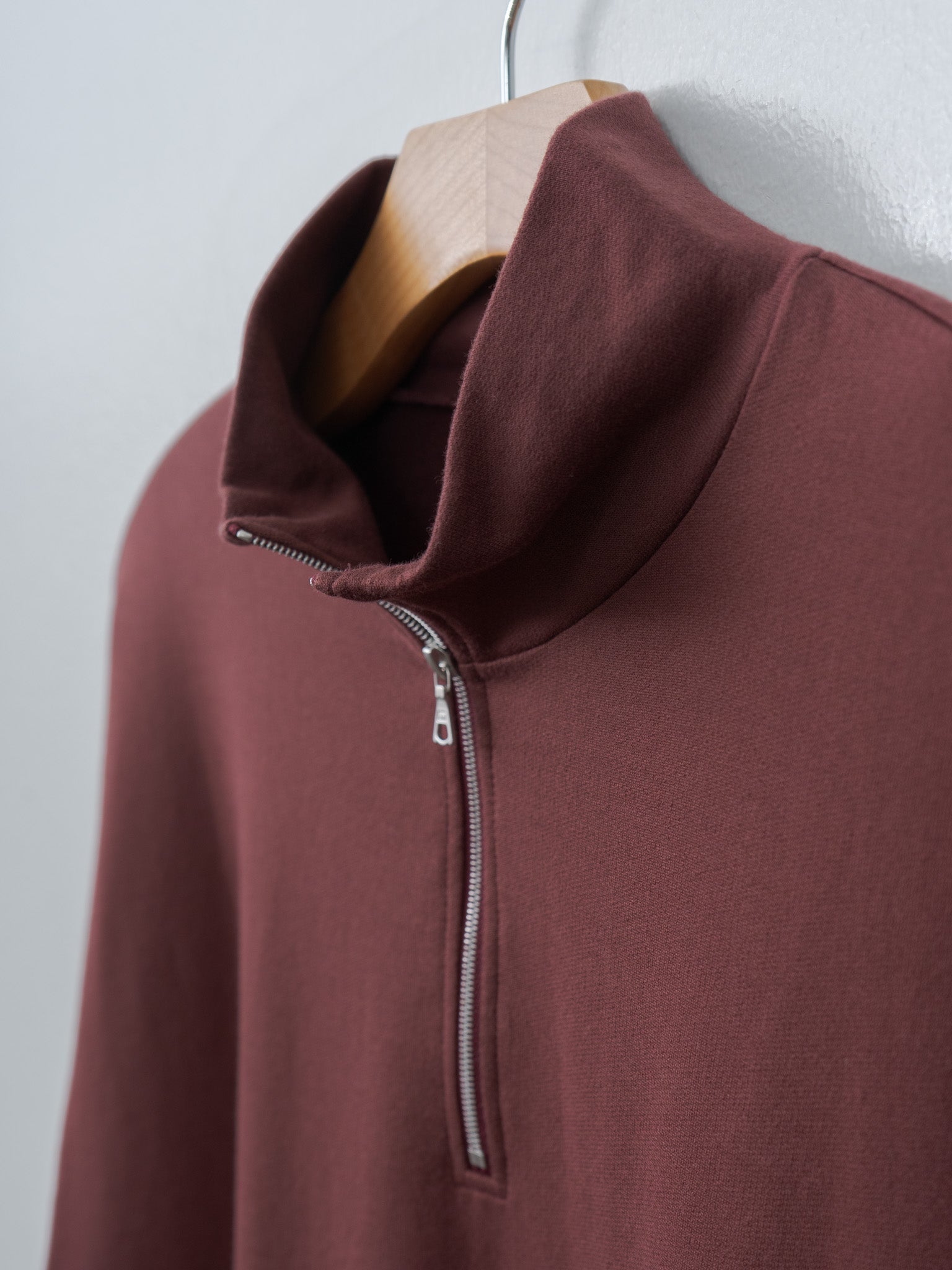 Namu Shop - Auralee Super High Gauge Sweat Half Zip P/O