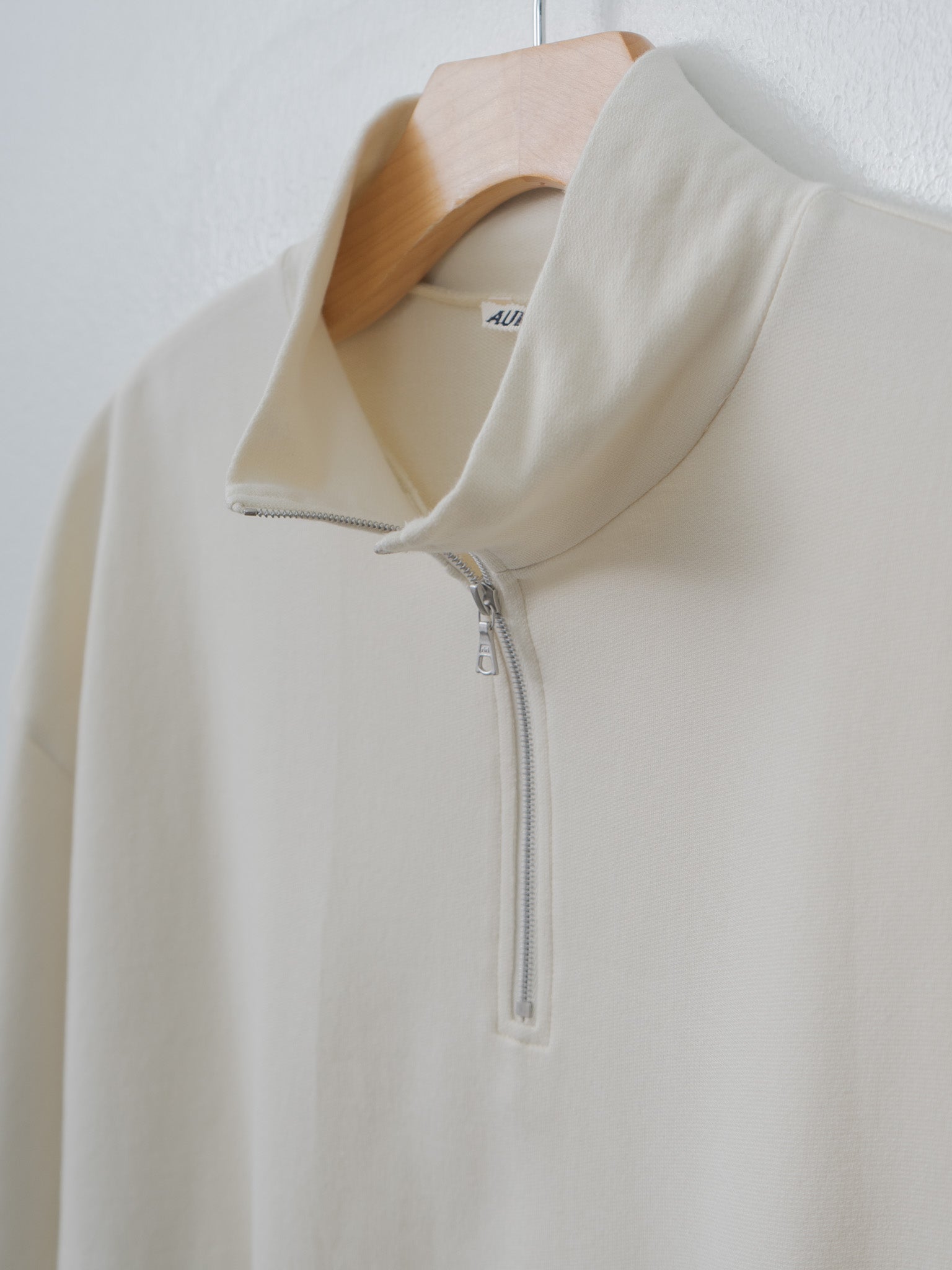 Namu Shop - Auralee Super High Gauge Sweat Half Zip P/O