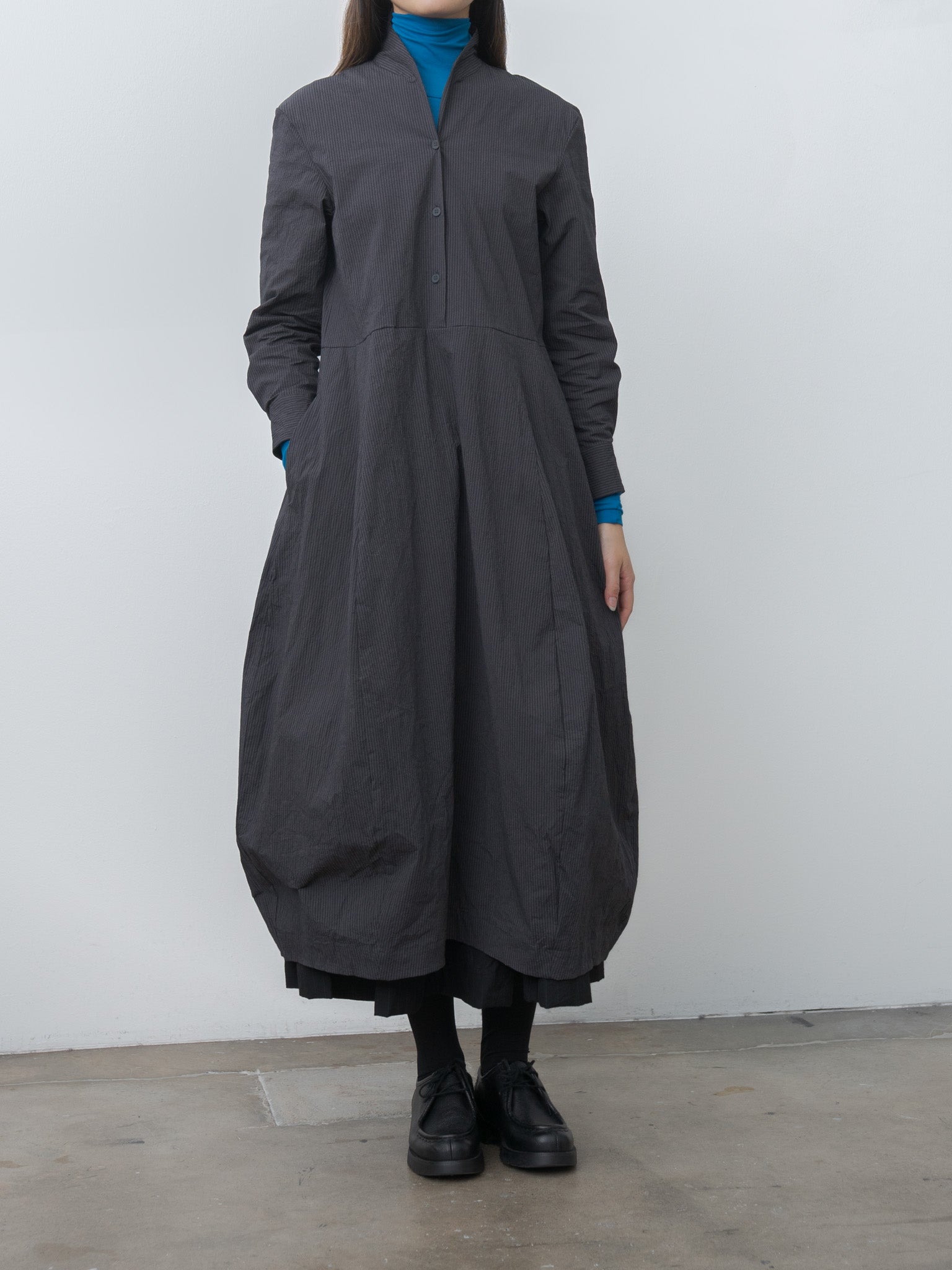 Super High Gauge Sheer Rib Turtle Neck L/S Tee (4 Colors)