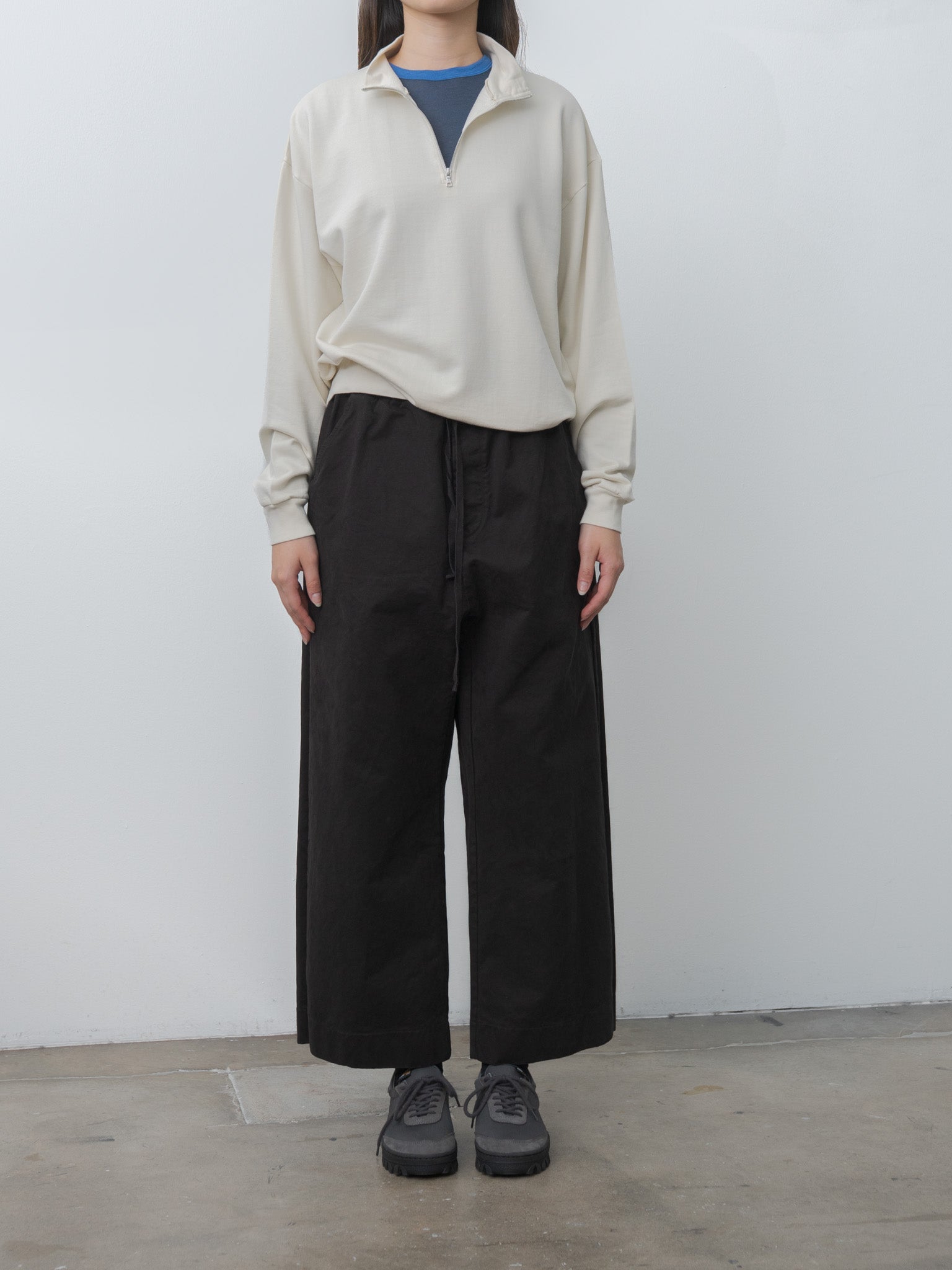 Namu Shop - Auralee Super High Gauge Sweat Half Zip P/O
