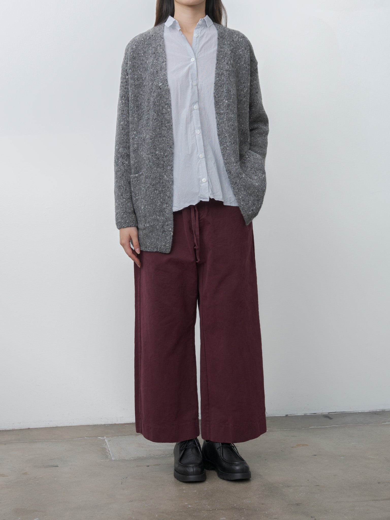 Namu Shop - Auralee Low-Gauge Homespun Tweed Knit Cardigan