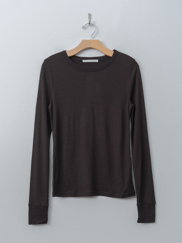Namu Shop - Studio Nicholson MALIN Top - Black Grape