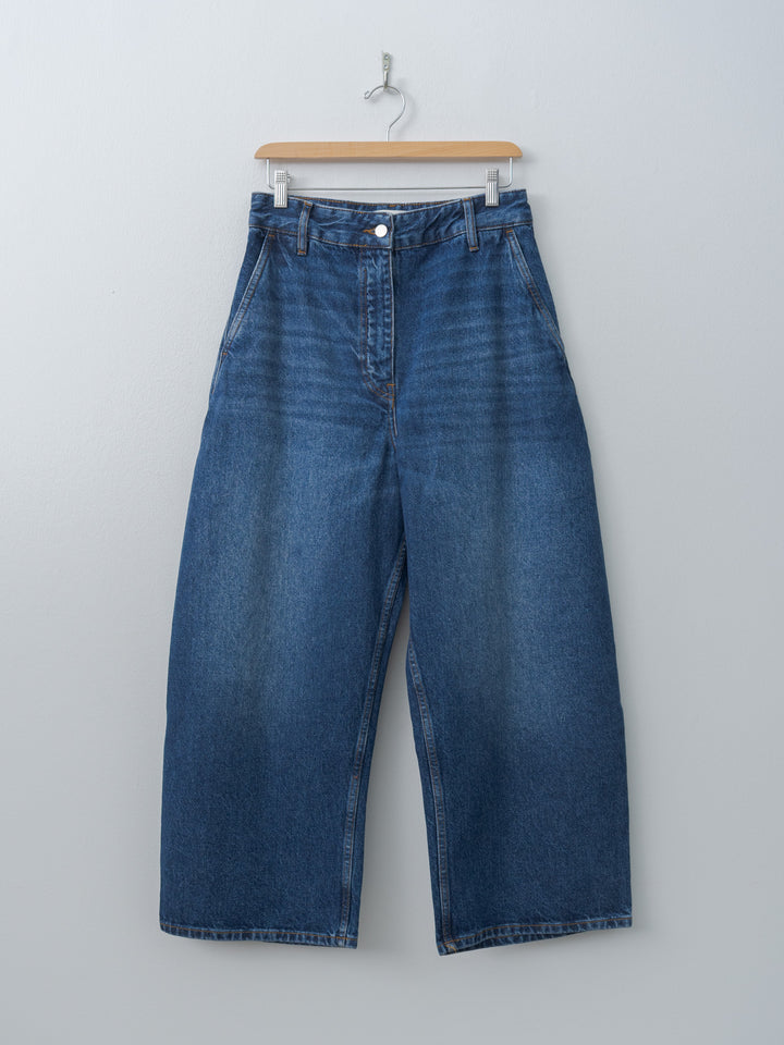 Namu Shop - Studio Nicholson CHALCO Denim Pant - Worn Wash Indigo