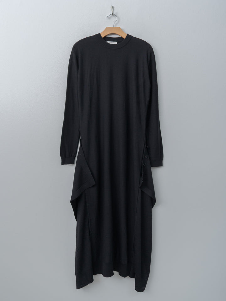 Namu Shop - Lemaire Buttoned Dress - Black