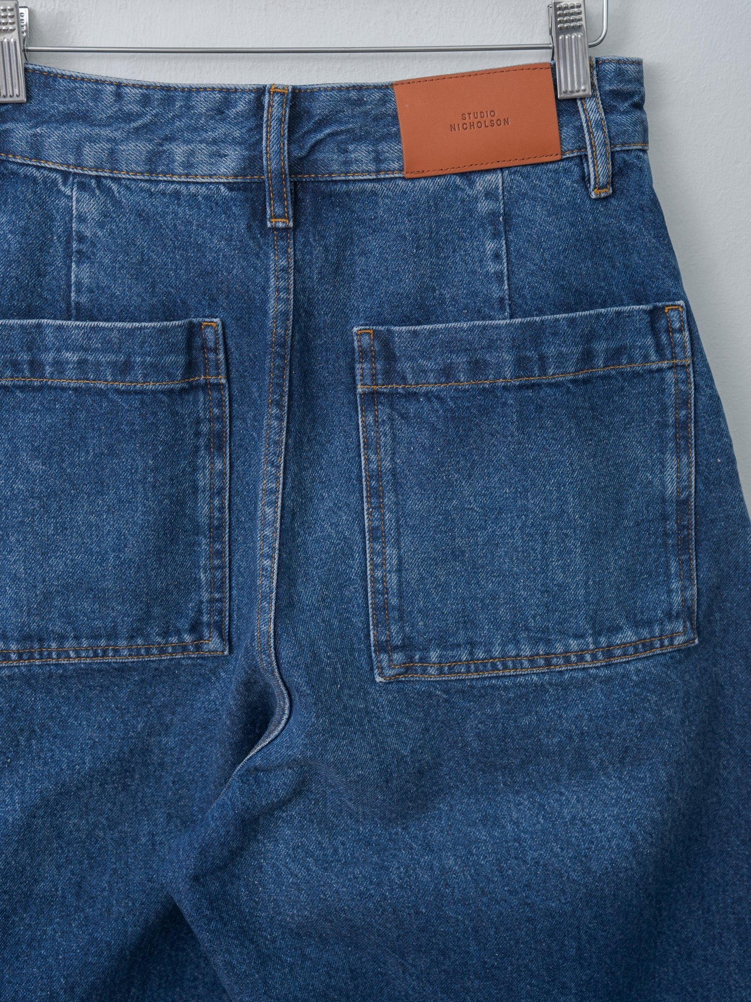 Namu Shop - Studio Nicholson CHALCO Denim Pant - Worn Wash Indigo