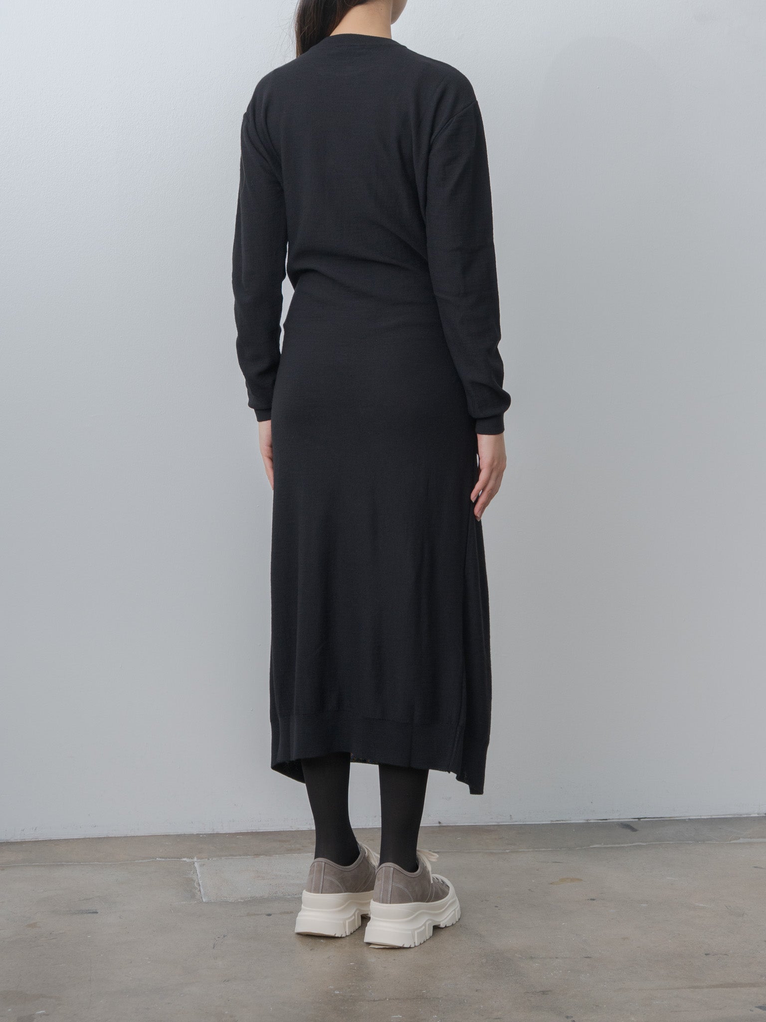 Namu Shop - Lemaire Buttoned Dress - Black