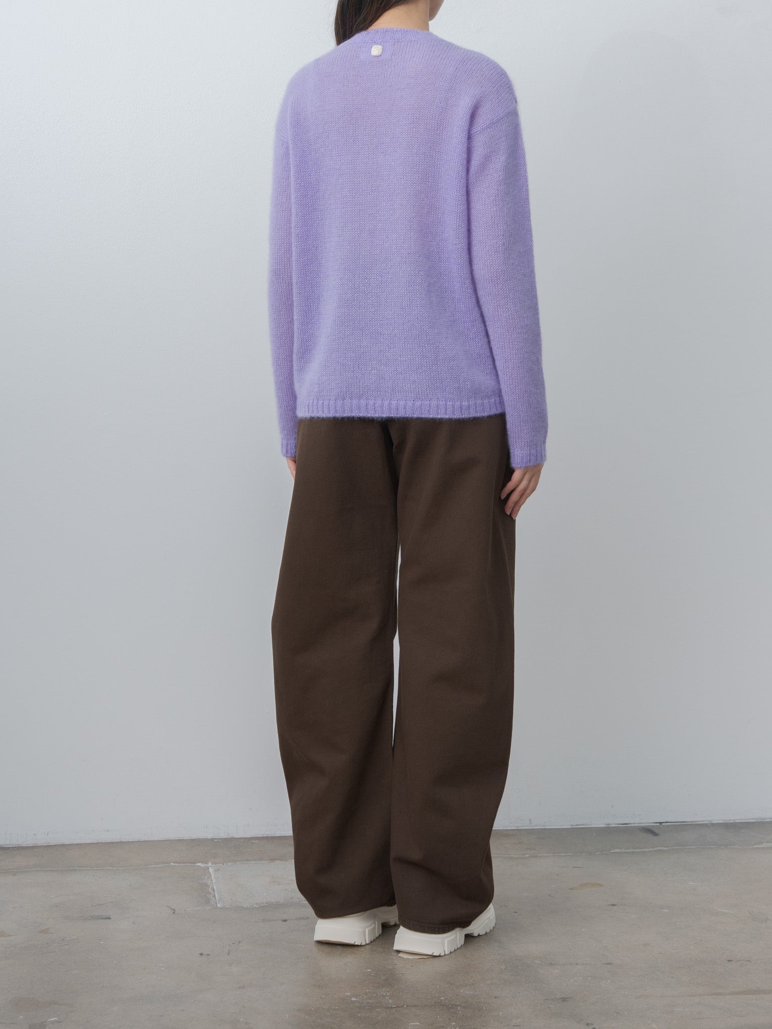 Namu Shop - Lemaire High Waisted Curved Pants - Ristretto
