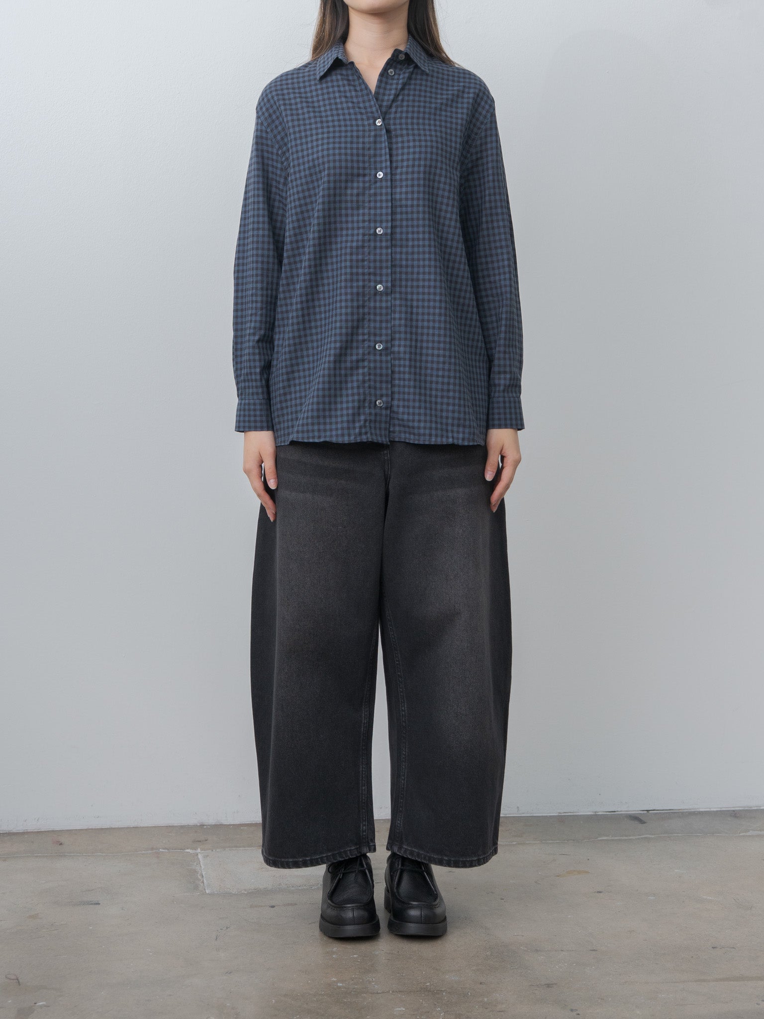 Namu Shop - Studio Nicholson CHALCO Denim Pant - Washed Black
