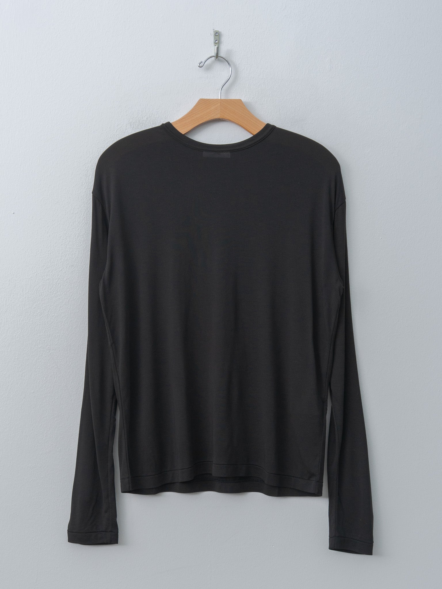 Namu Shop - Aton Modal Silk Jersey Crewneck Pullover - Black