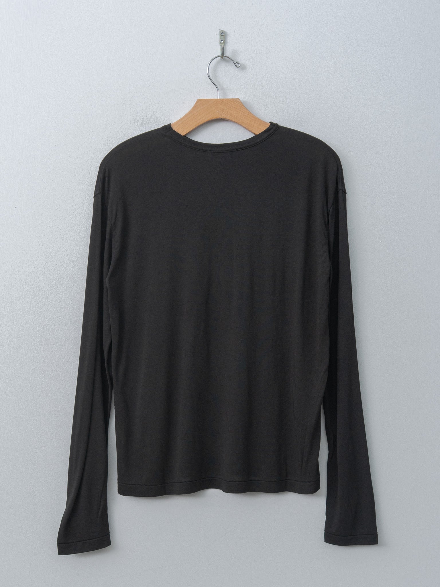 Namu Shop - Aton Modal Silk Jersey Crewneck Pullover - Black