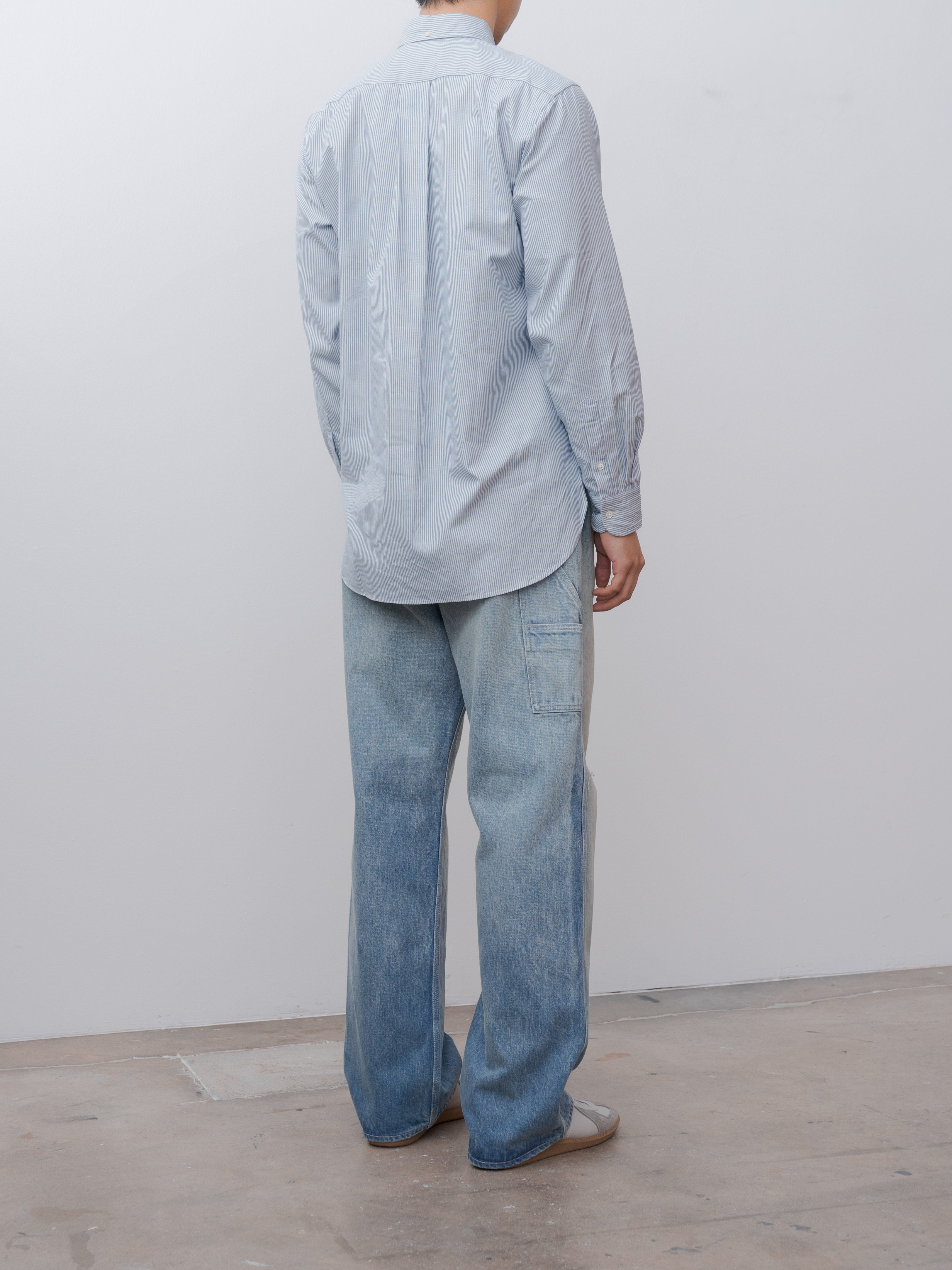 Namu Shop - Kaptain Sunshine Polo Collar Shirt - Stripe