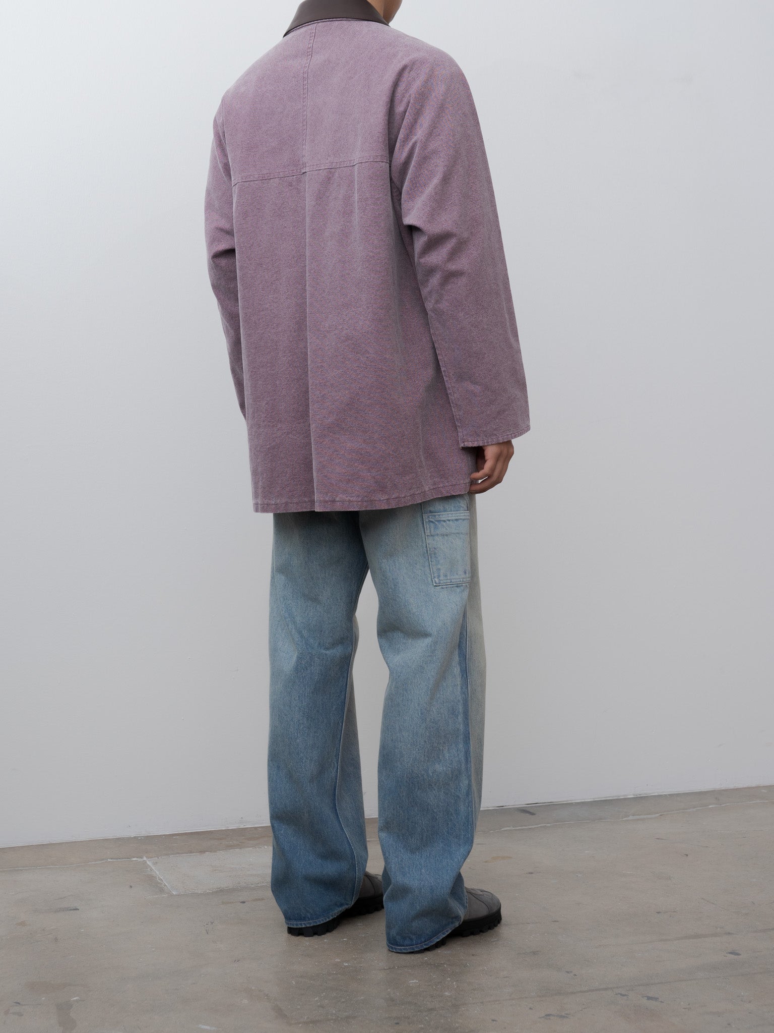 Namu Shop - Auralee Washed Canvas Hunting Blouson - Purple