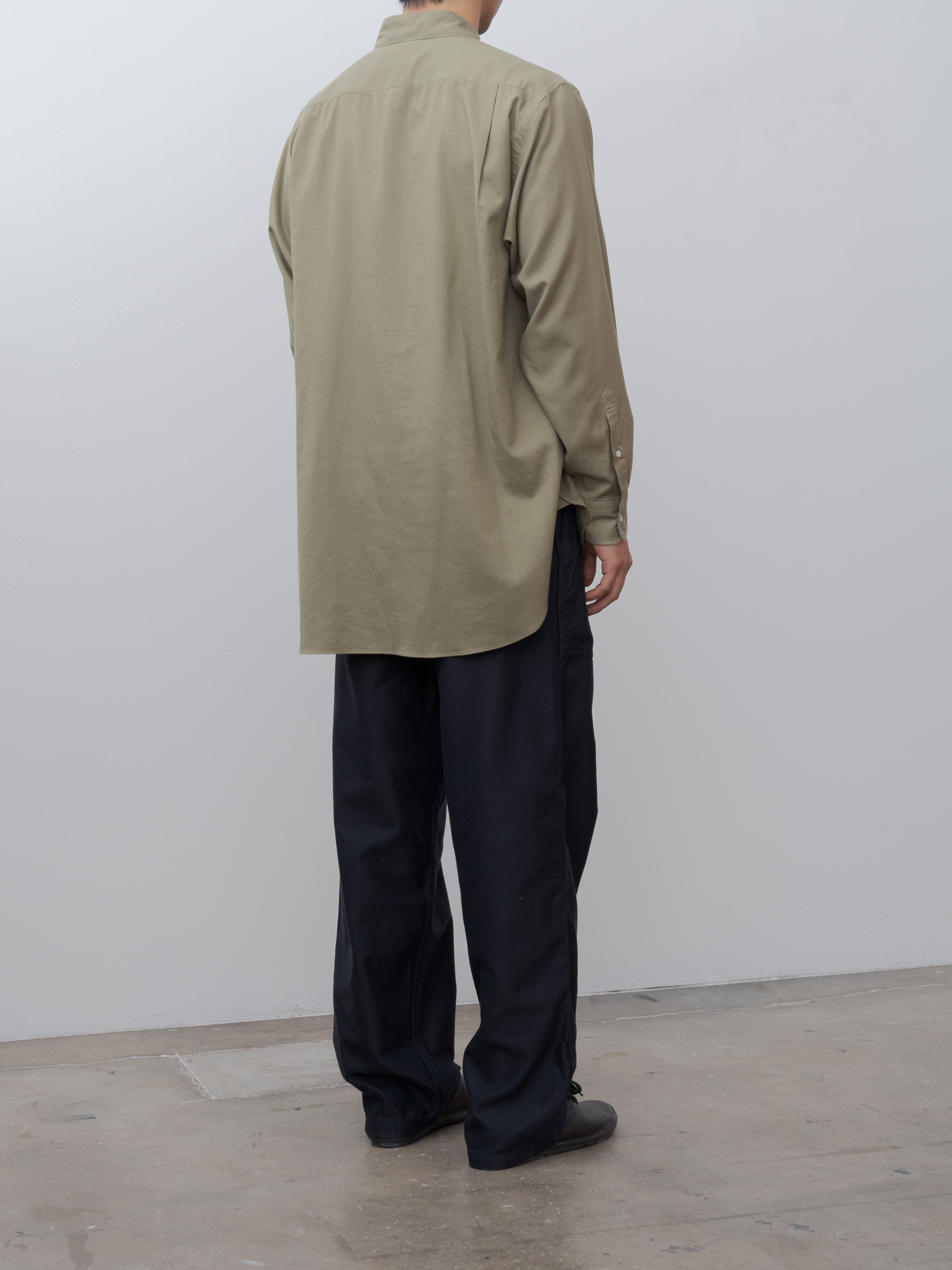 Namu Shop - Herill Cotton Cashmere Regular Collar Shirt - Beige