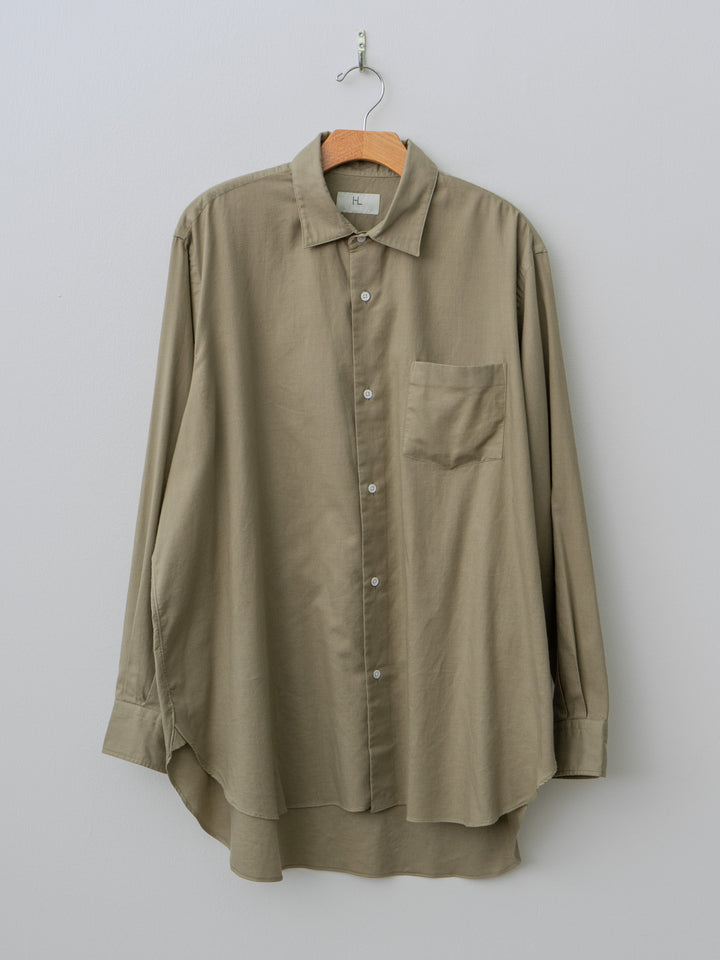 Namu Shop - Herill Cotton Cashmere Regular Collar Shirt - Beige