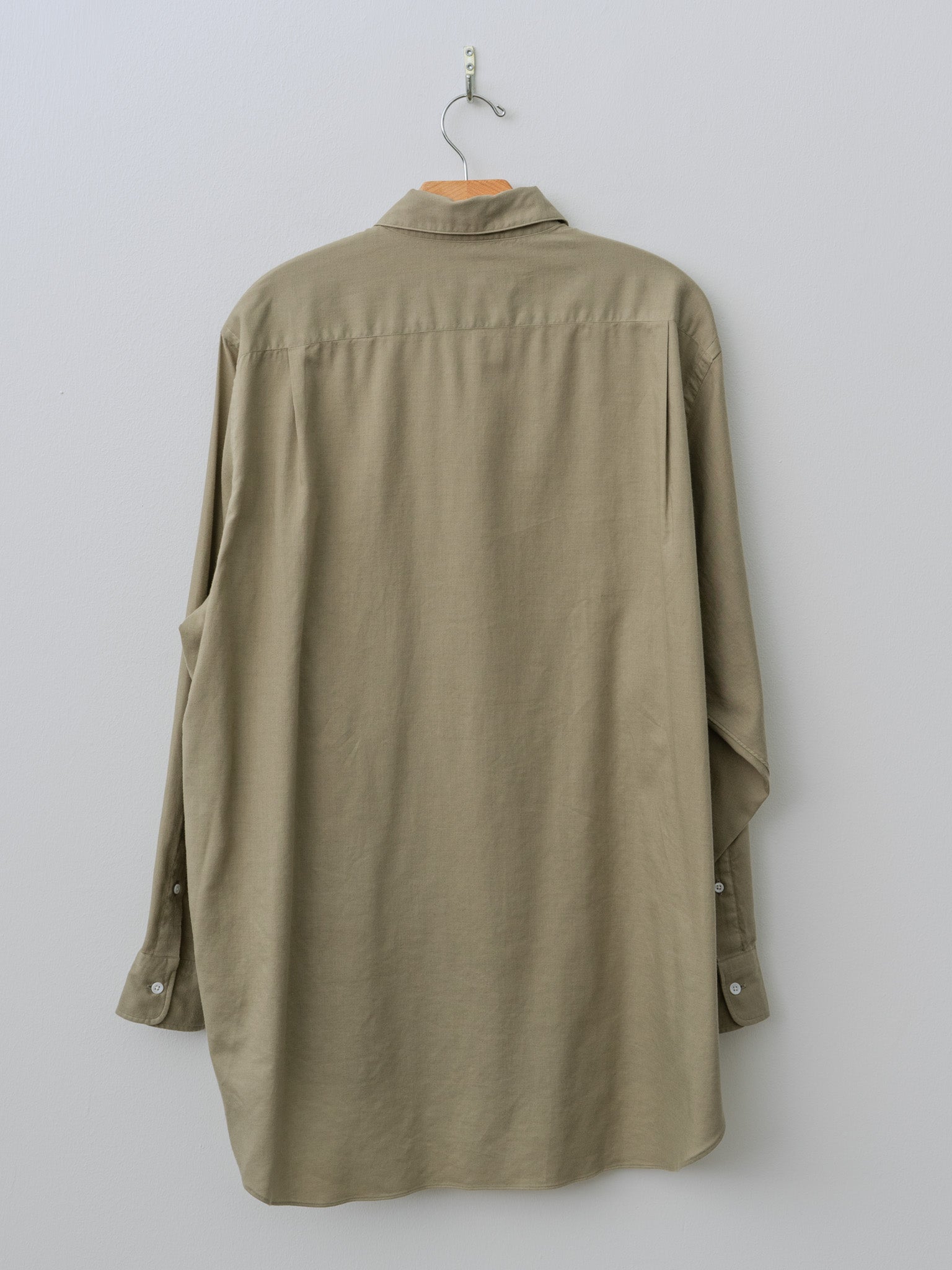 Namu Shop - Herill Cotton Cashmere Regular Collar Shirt - Beige