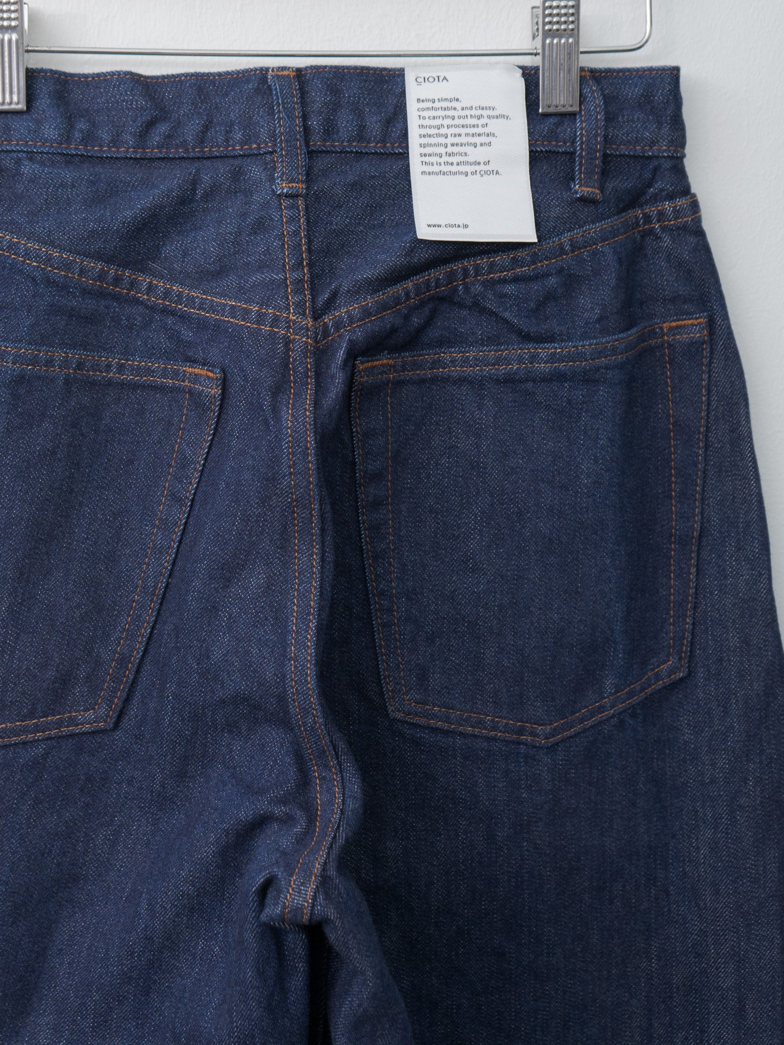 Namu Shop - Ciota Baggy 5 Pocket Pants - Navy/One Wash