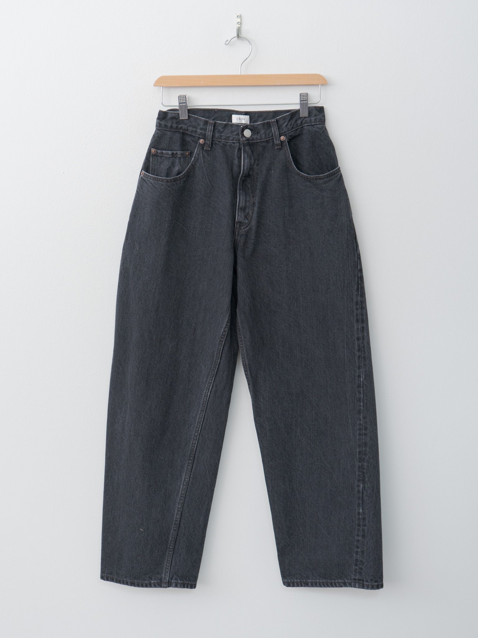 Namu Shop - Ciota Baggy 5 Pocket Pants - Medium Black
