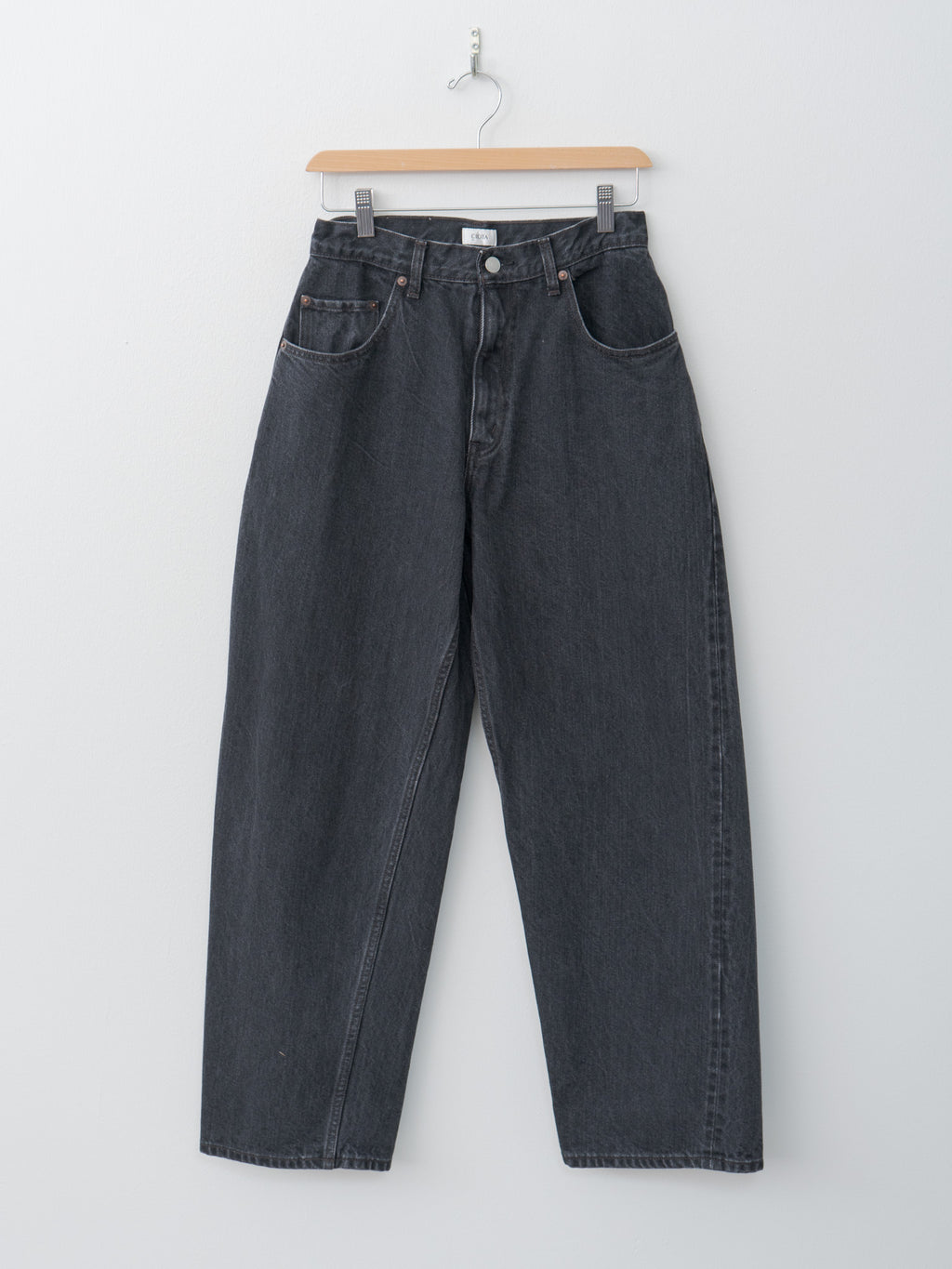 Namu Shop - Ciota Baggy 5 Pocket Pants - Medium Black