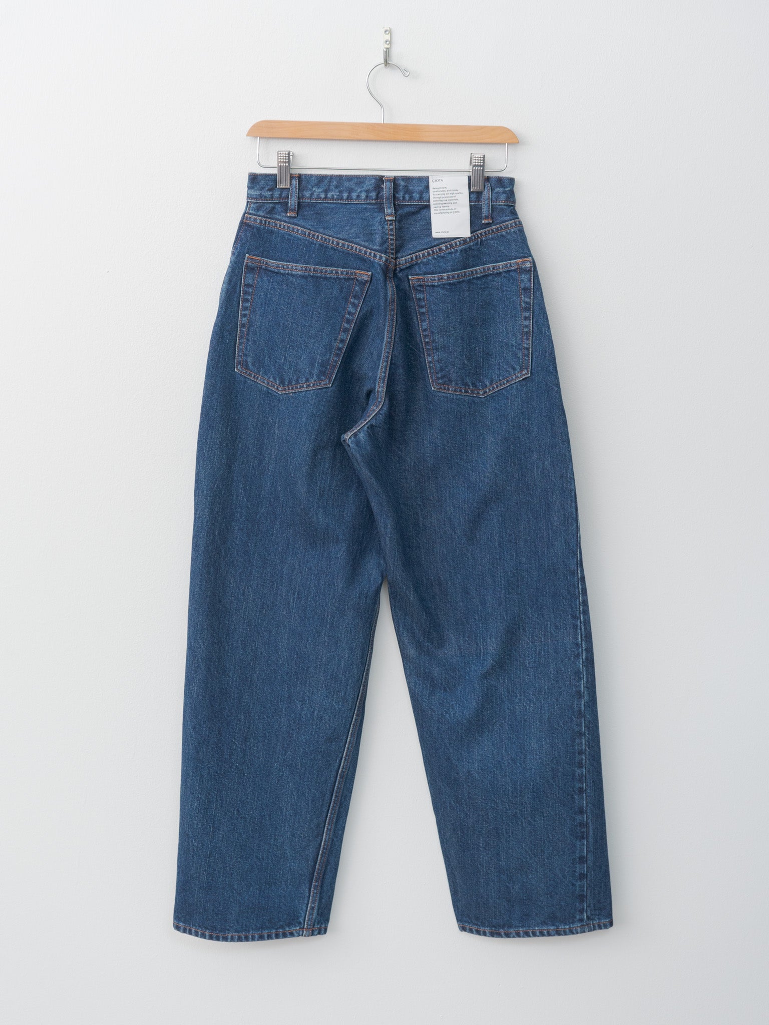 Namu Shop - Ciota Baggy 5 Pocket Pants - Dark Blue Damage