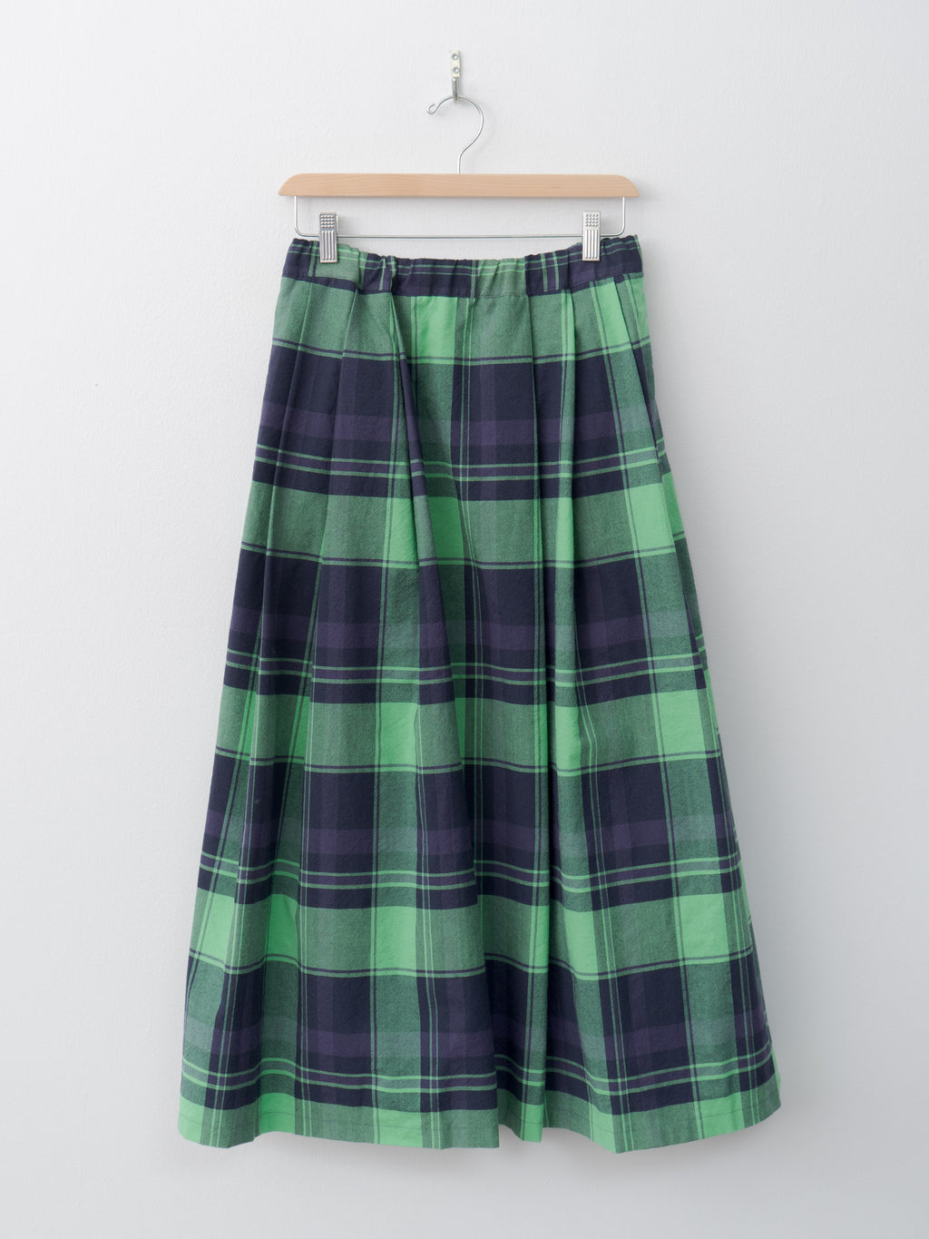 Namu Shop - Veritecoeur Tuck Skirt - Green Check