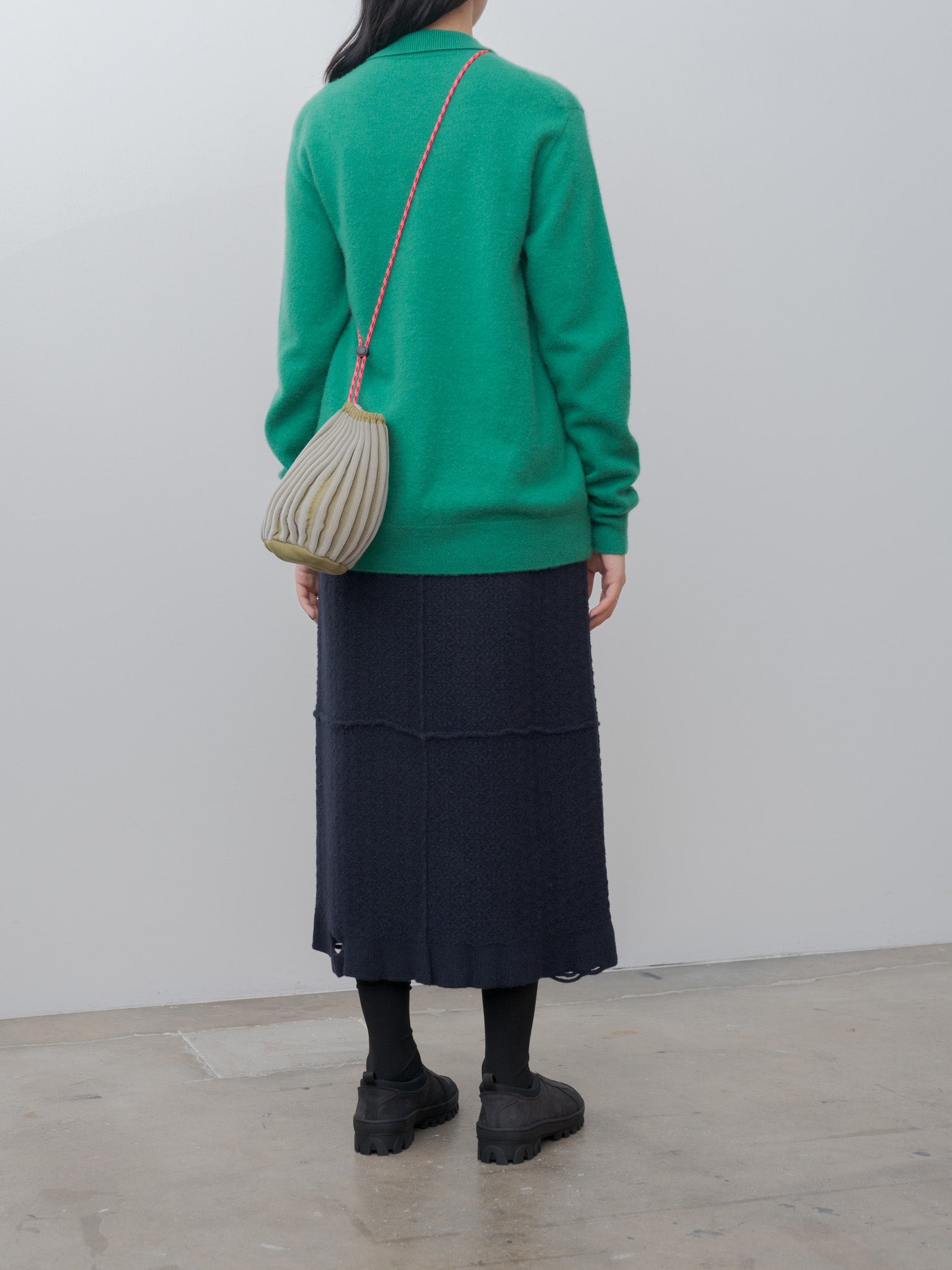Namu Shop - Bielo Bouncy Mid Bag - Khaki bag/Pink cord